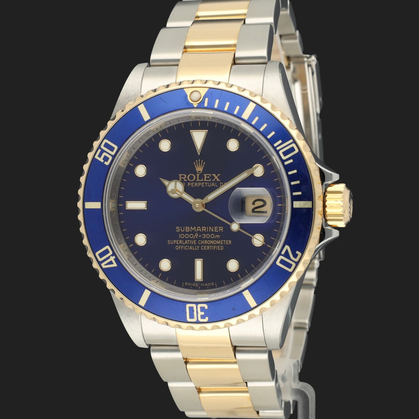Rolex Submariner Date 16613 (2008) - 40mm Goud/Staal (1/8)