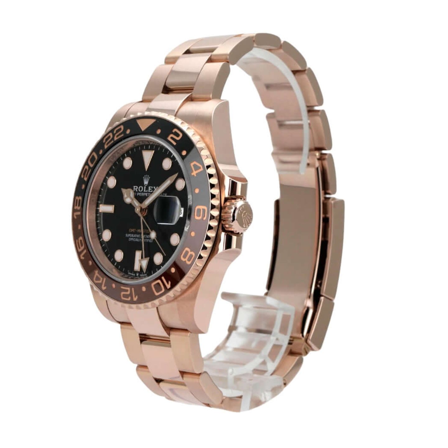 Rolex GMT-Master II 126715CHNR (2023) - Black dial 40 mm Rose Gold case (3/8)