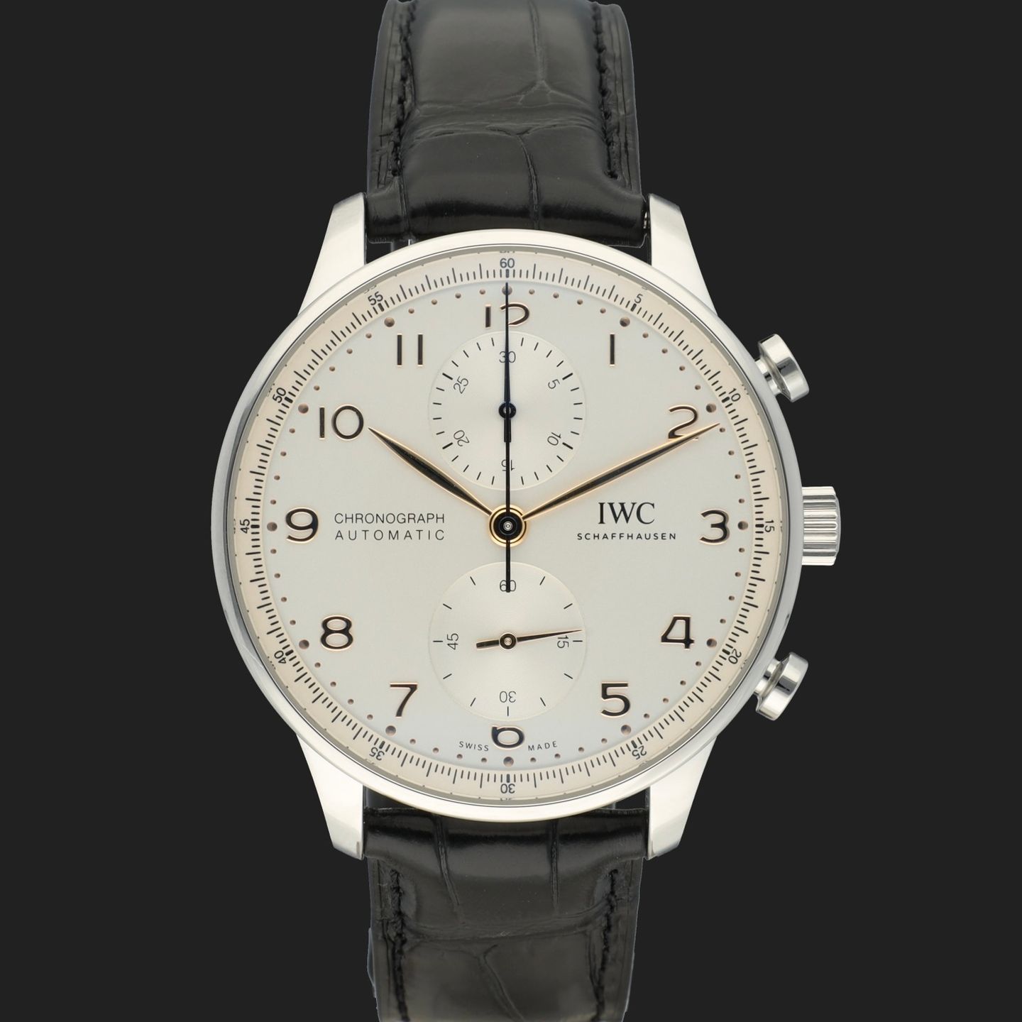 IWC Portuguese Chronograph IW371604 (2024) - Zilver wijzerplaat 41mm Staal (3/8)