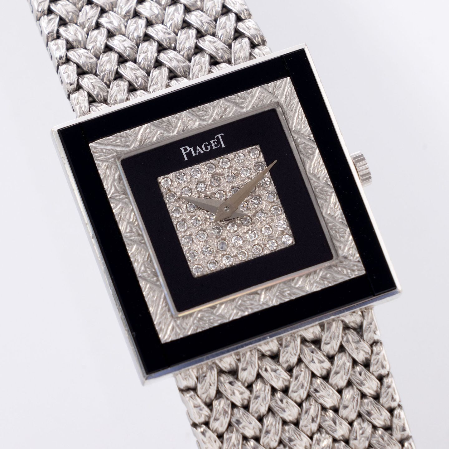 Piaget Altiplano 9200 (1970) - Diamond dial 25 mm White Gold case (4/8)