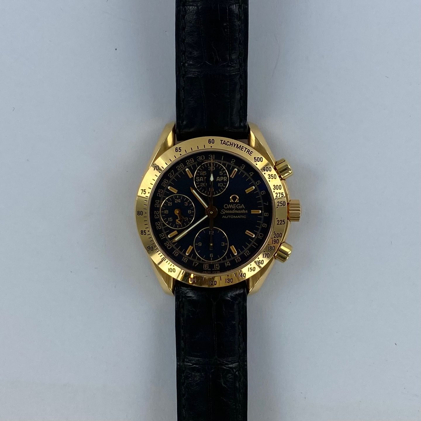 Omega Speedmaster Day Date 3623.50.01 (Unknown (random serial)) - Black dial 39 mm Red Gold case (5/6)