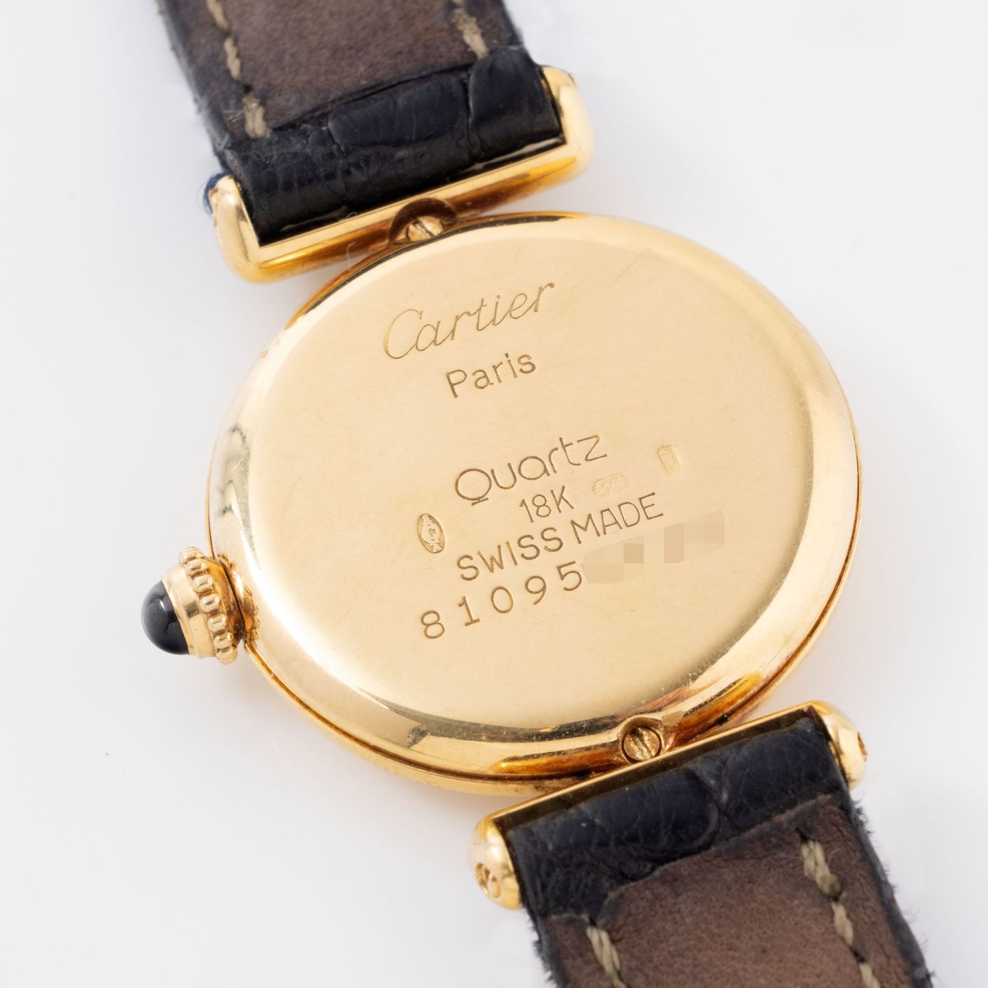 Cartier Vintage 8109 (1990) - White dial Unknown Yellow Gold case (6/6)