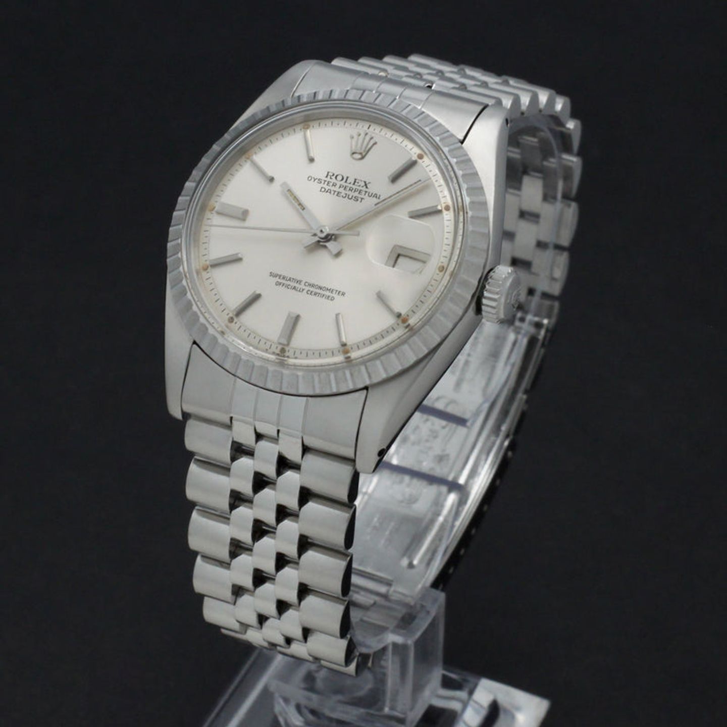 Rolex Datejust 1603 (1978) - Zilver wijzerplaat 36mm Staal (2/7)