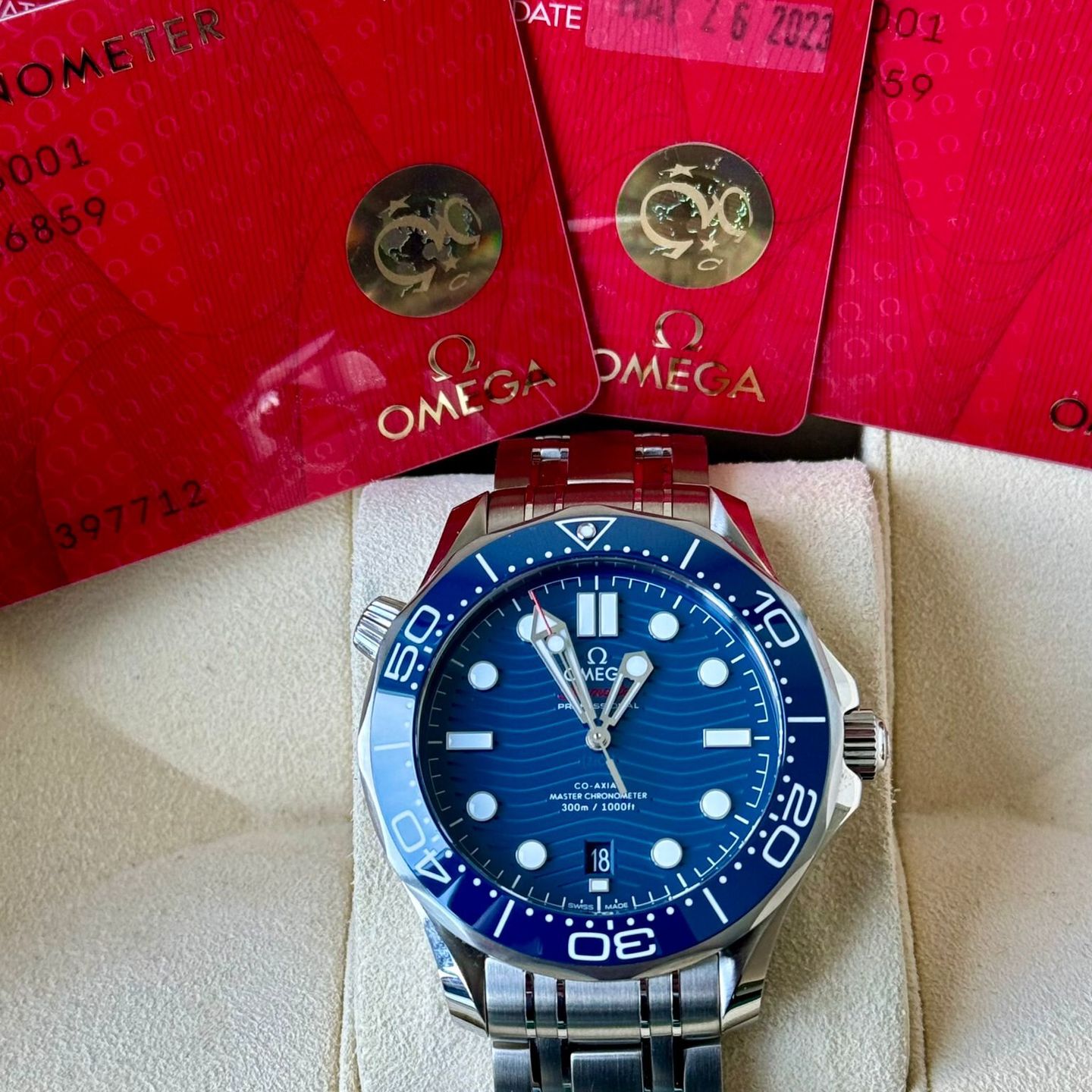 Omega Seamaster Diver 300 M 210.30.42.20.03.001 (2023) - Blue dial 42 mm Steel case (7/7)