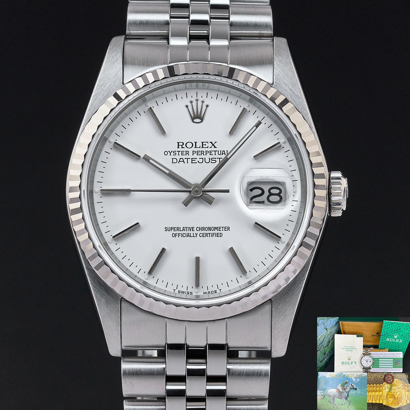 Rolex Datejust 36 16234 (1991) - 36mm Staal (1/7)