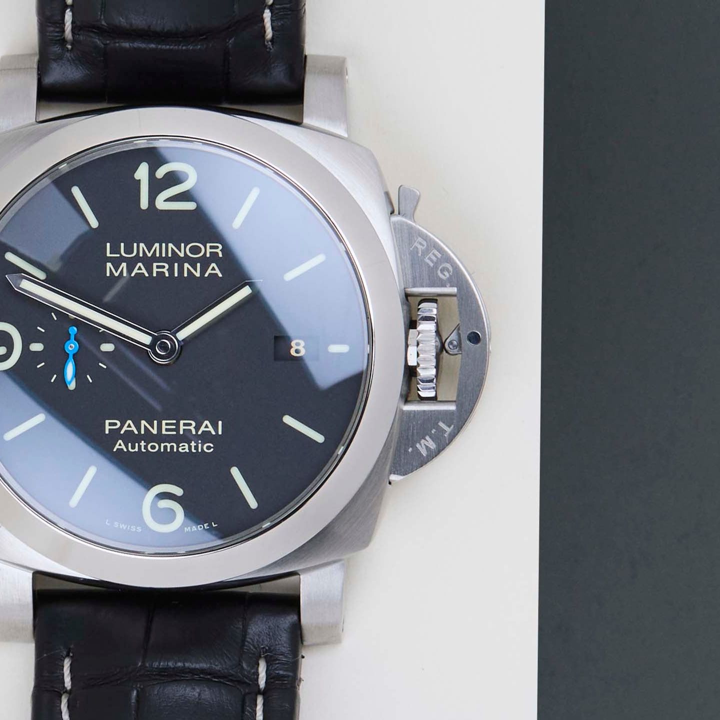 Panerai Luminor Marina 1950 3 Days Automatic PAM01312 (2021) - Black dial 44 mm Steel case (5/8)