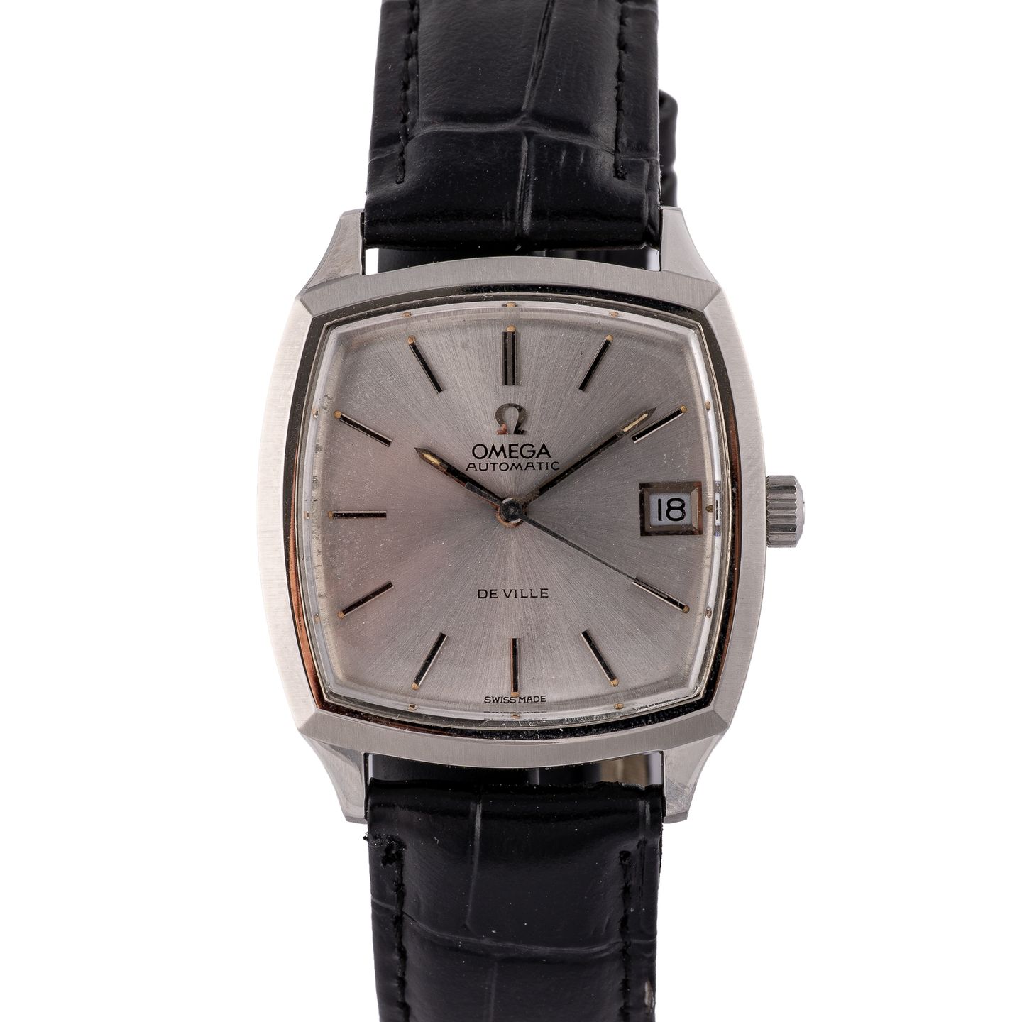 Omega De Ville 166.075 (1970) - Silver dial 33 mm Steel case (1/8)