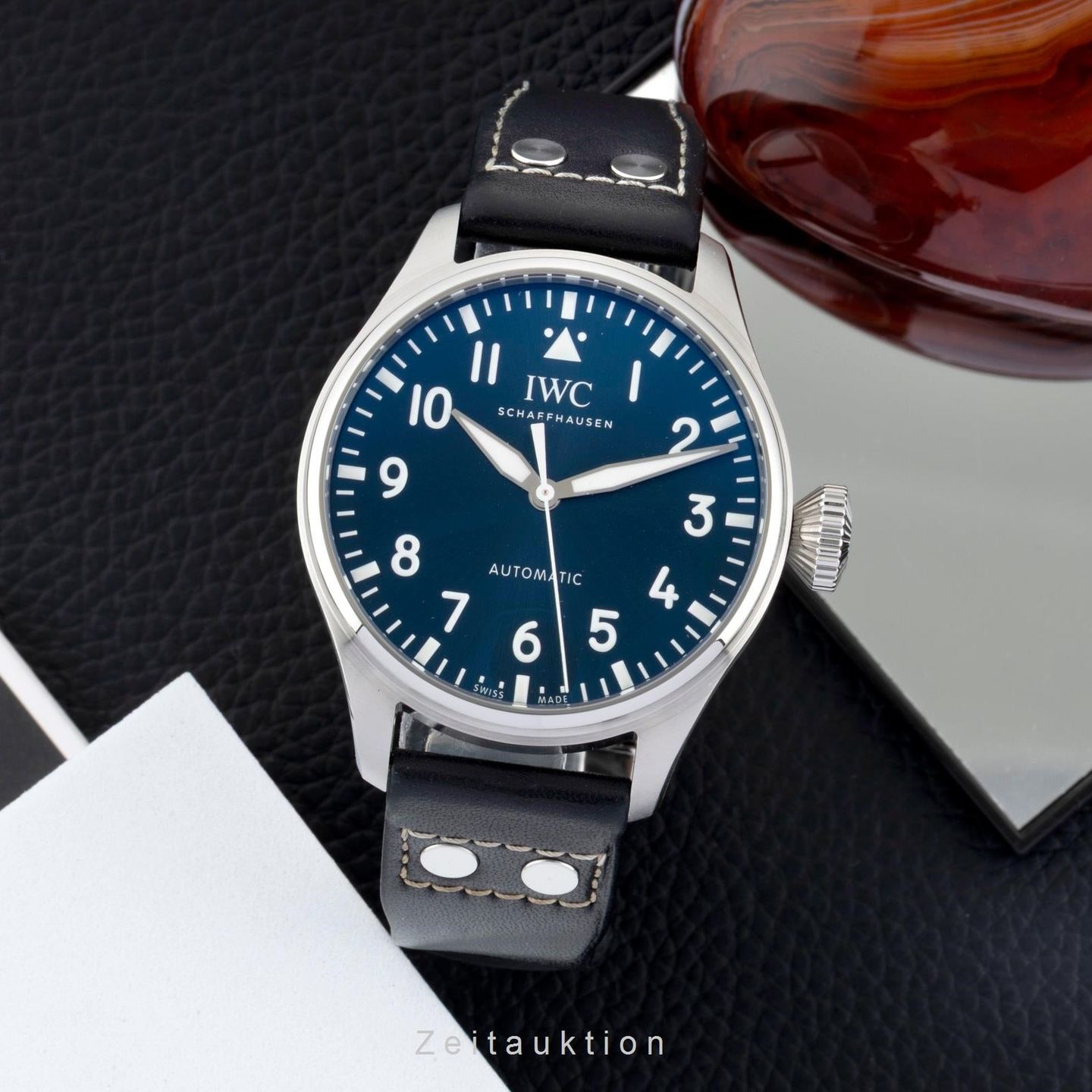 IWC Big Pilot IW329303 (Unknown (random serial)) - Blue dial 43 mm Steel case (3/8)