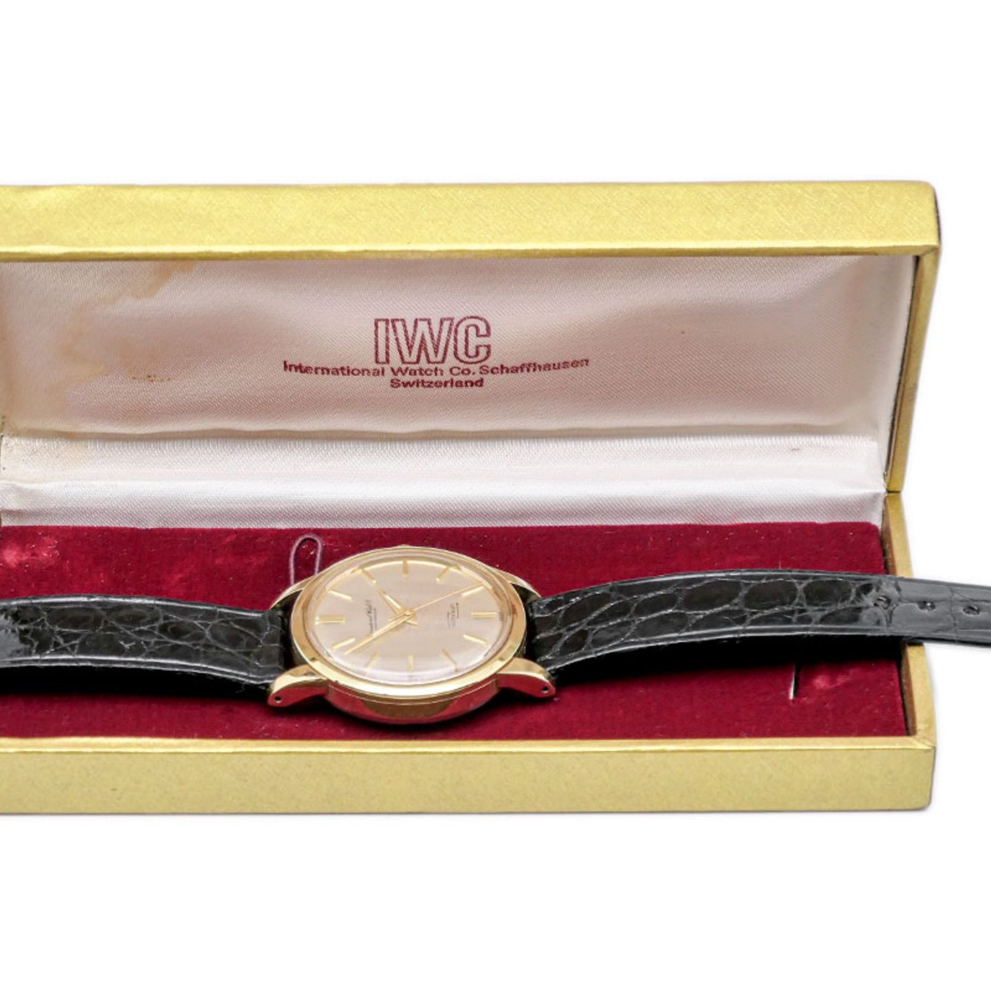 IWC Ingenieur 766A (1957) - Champagne wijzerplaat 36mm Geelgoud (12/12)