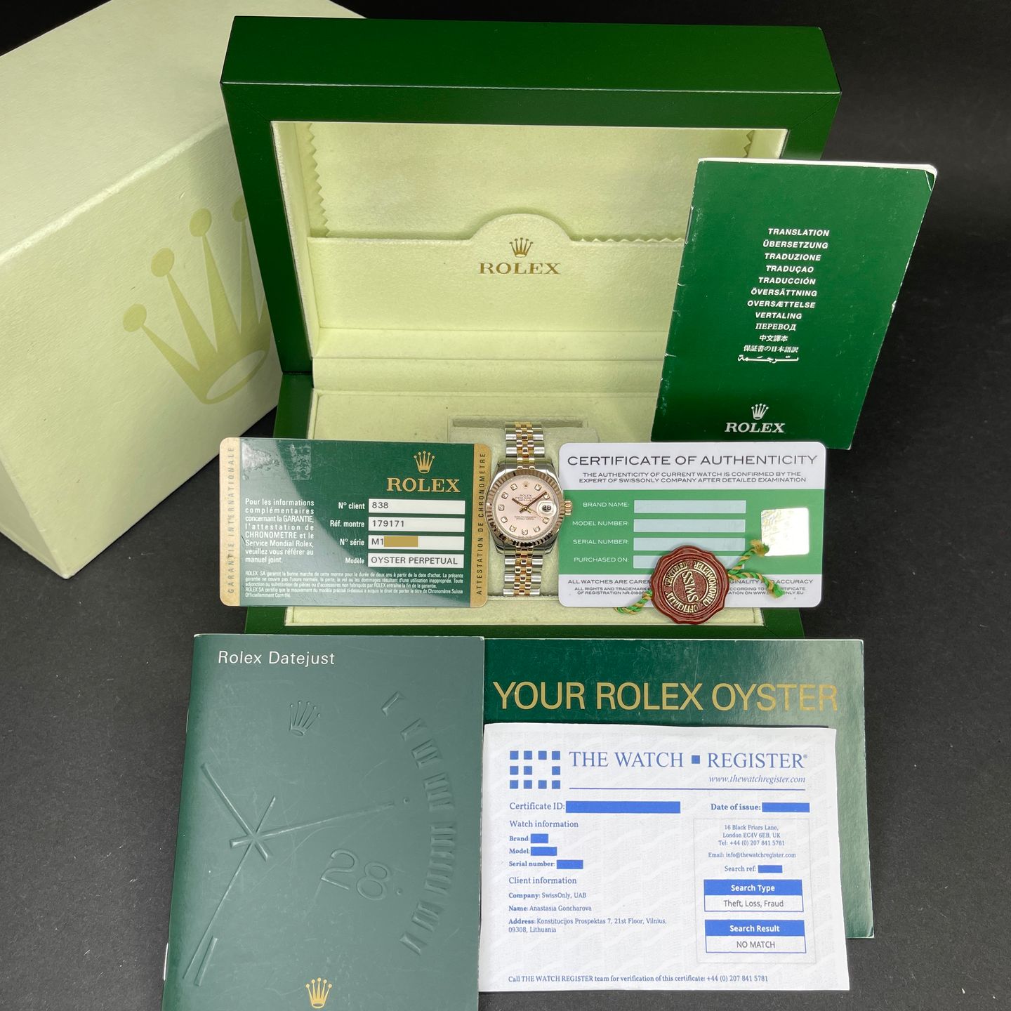 Rolex Lady-Datejust 179171 (2008) - 26 mm Gold/Steel case (3/8)
