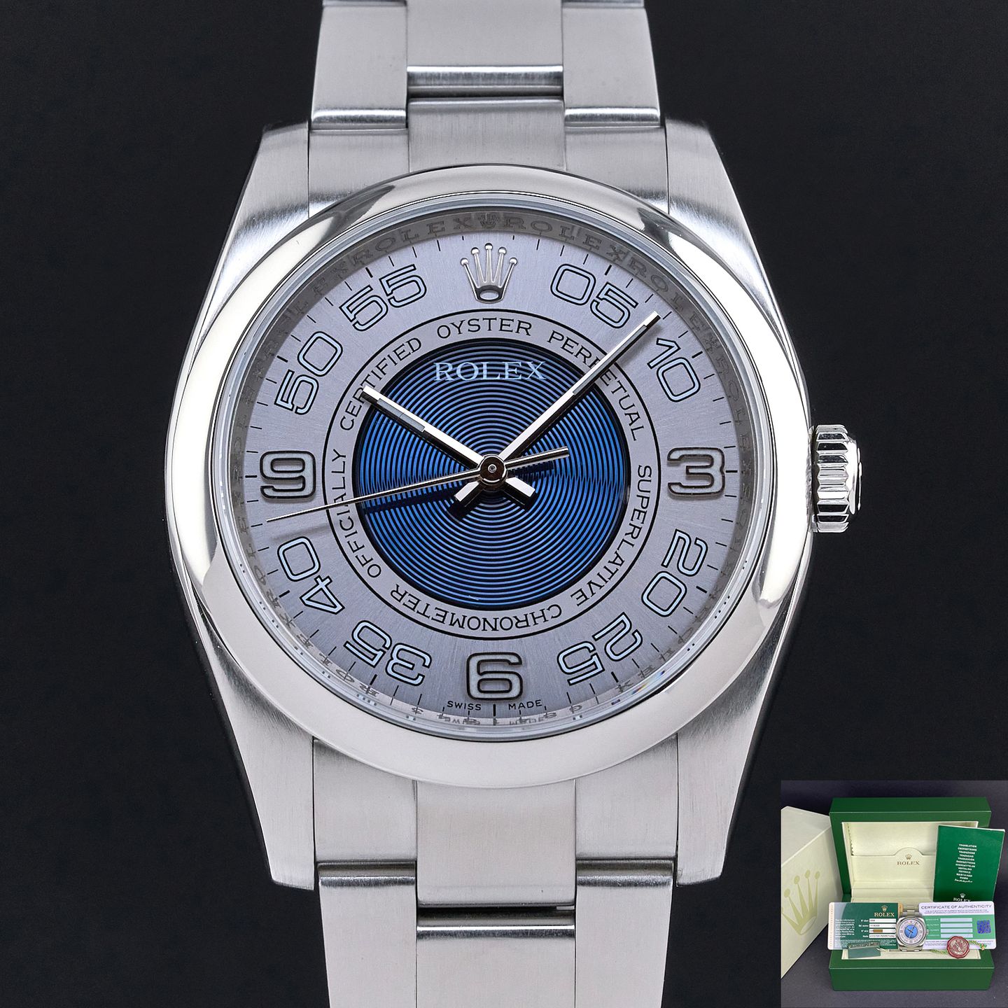 Rolex Oyster Perpetual 36 116000 (2010) - Meerkleurig wijzerplaat 36mm Staal (1/7)