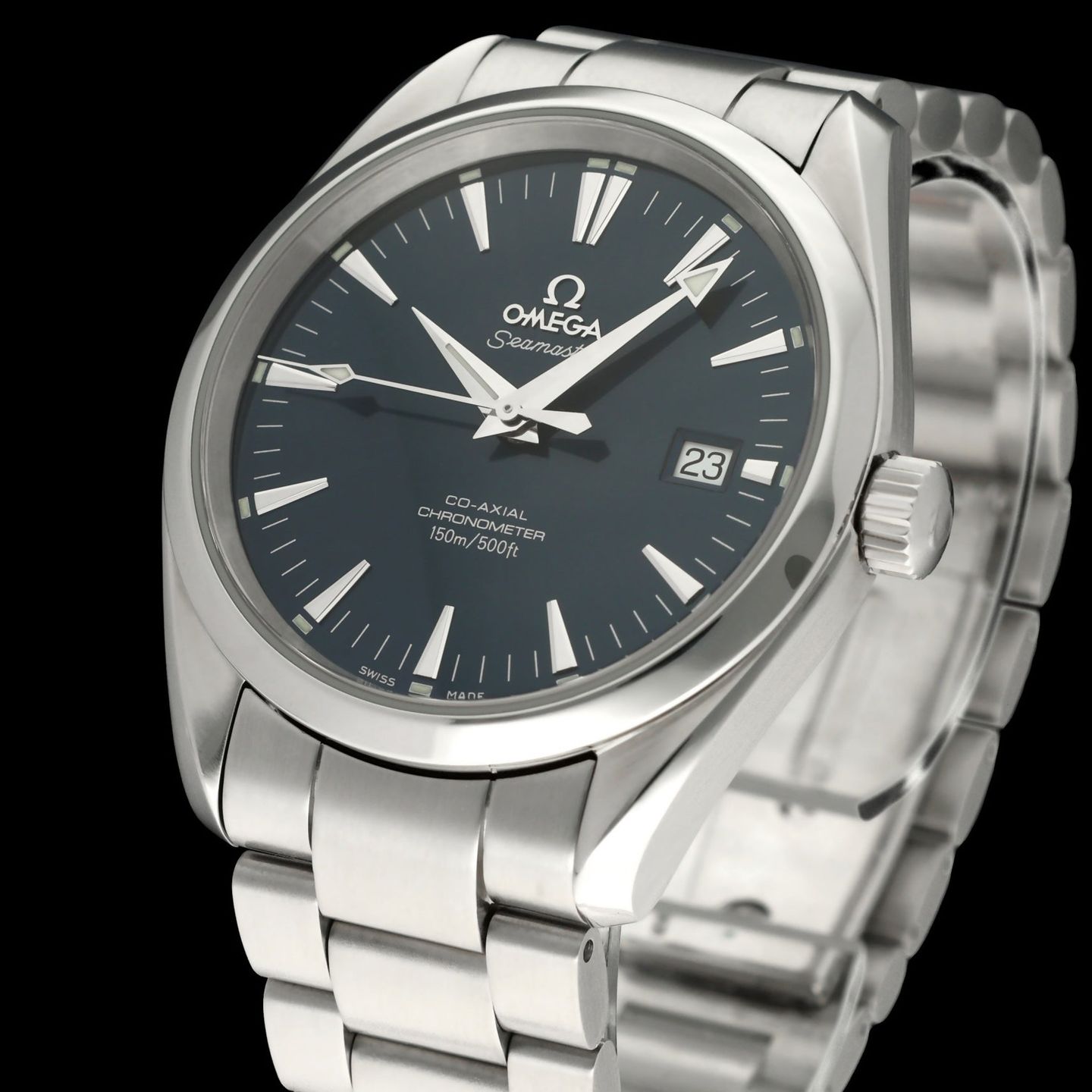 Omega Seamaster Aqua Terra 2503.80.00 (2006) - Blue dial 39 mm Steel case (7/8)