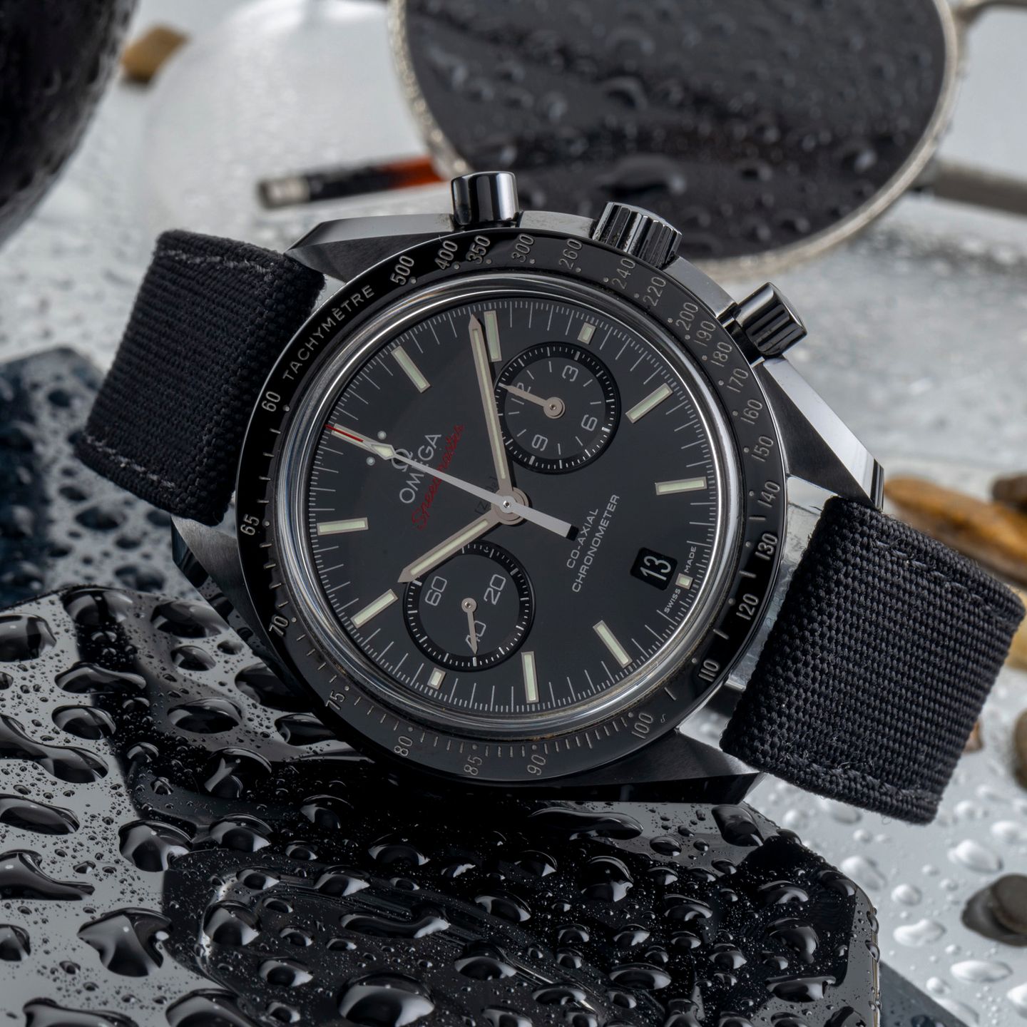 Omega Speedmaster 311.92.44.51.01.003 (Unknown (random serial)) - Black dial 44 mm Ceramic case (2/8)