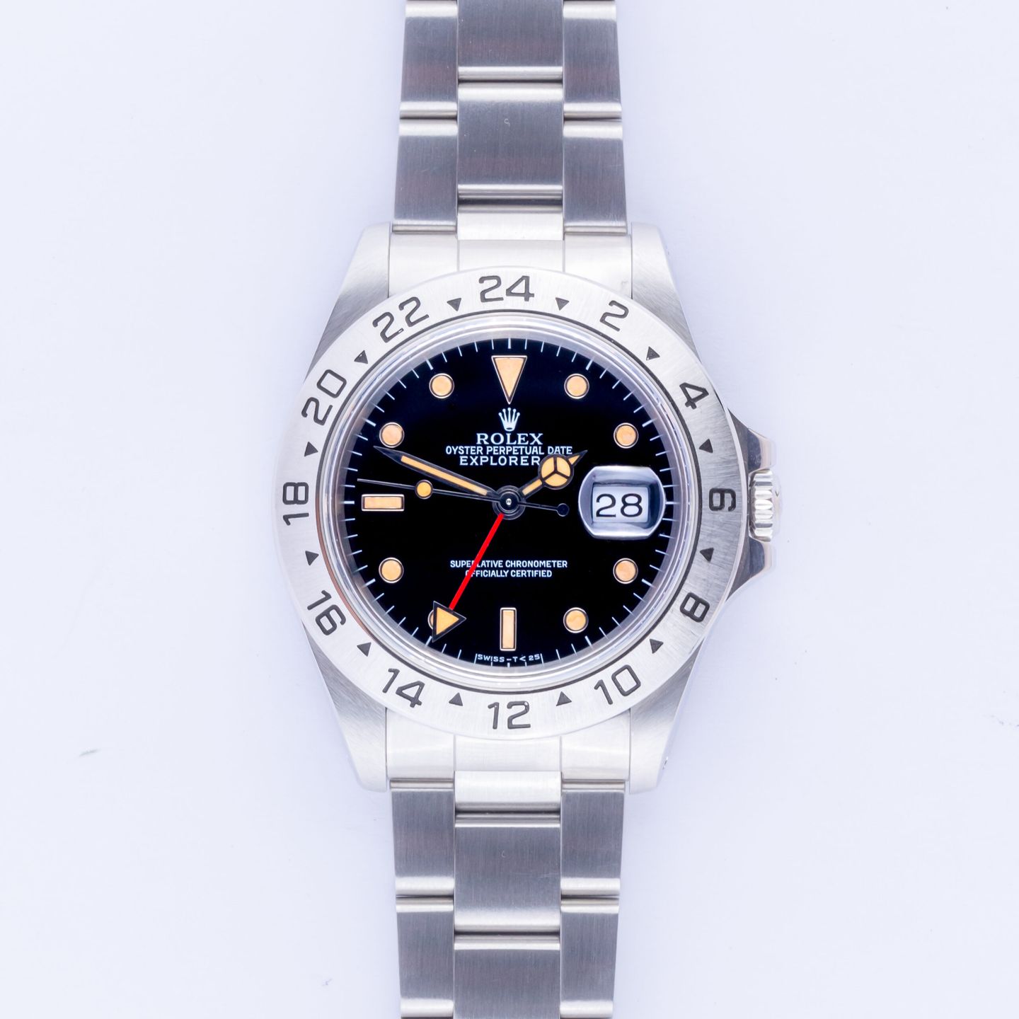 Rolex Explorer II 16570 (Unknown (random serial)) - Black dial 40 mm Steel case (3/8)