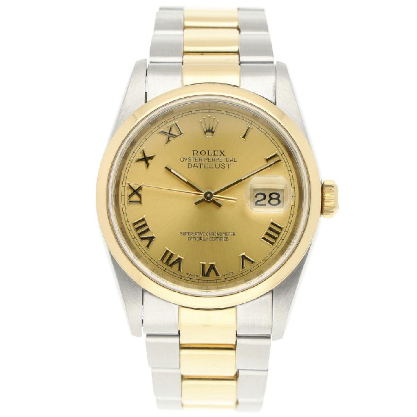 Rolex Datejust 36 16203 (1993) - 36 mm Gold/Steel case (1/8)