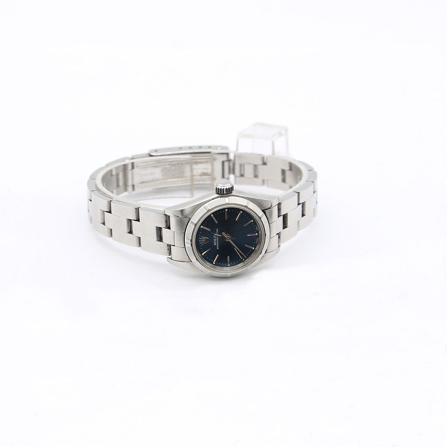 Rolex Oyster Perpetual 26 67230 (1995) - Blue dial 26 mm Steel case (3/5)
