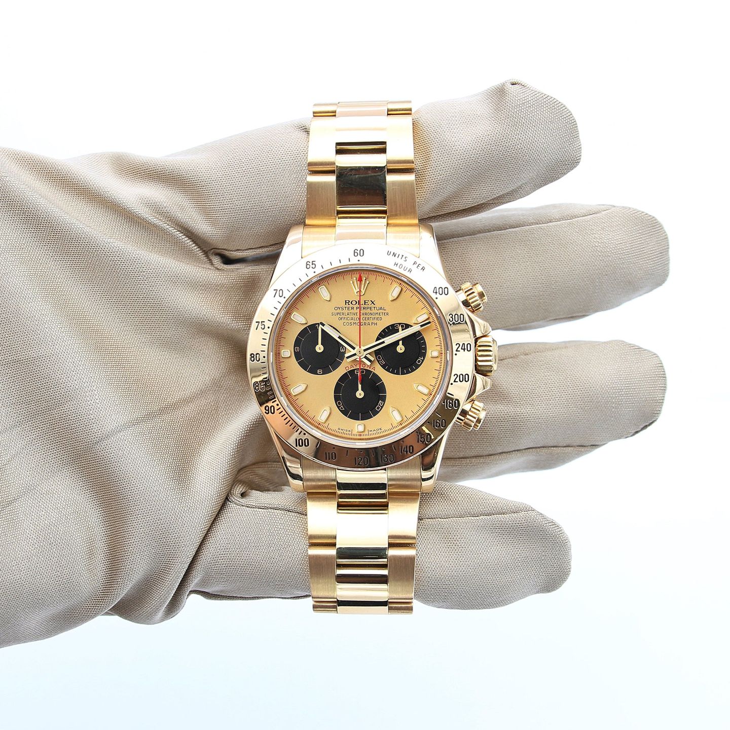 Rolex Daytona 116528 (Unknown (random serial)) - 40 mm Yellow Gold case (2/5)