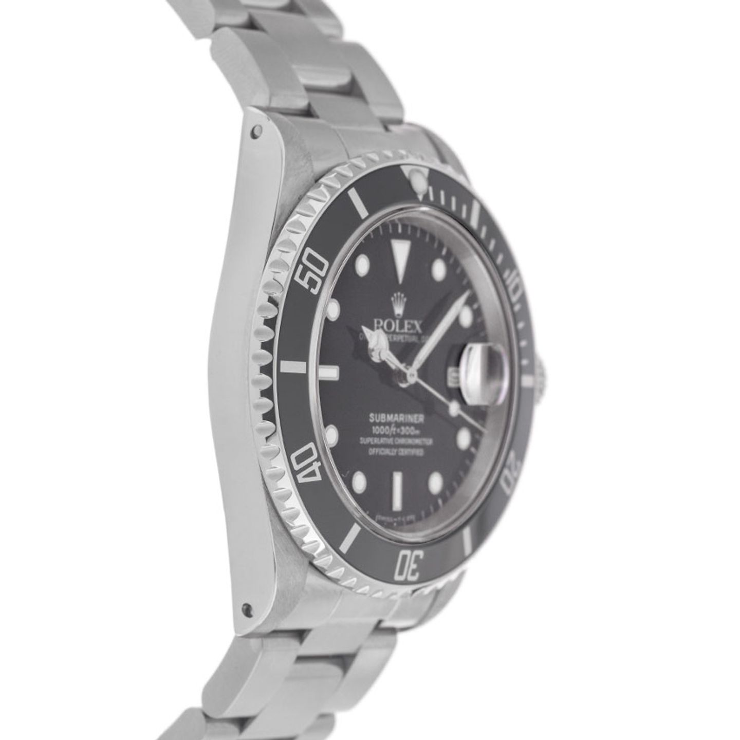 Rolex Submariner Date 16800 (1986) - Black dial 40 mm Steel case (5/8)