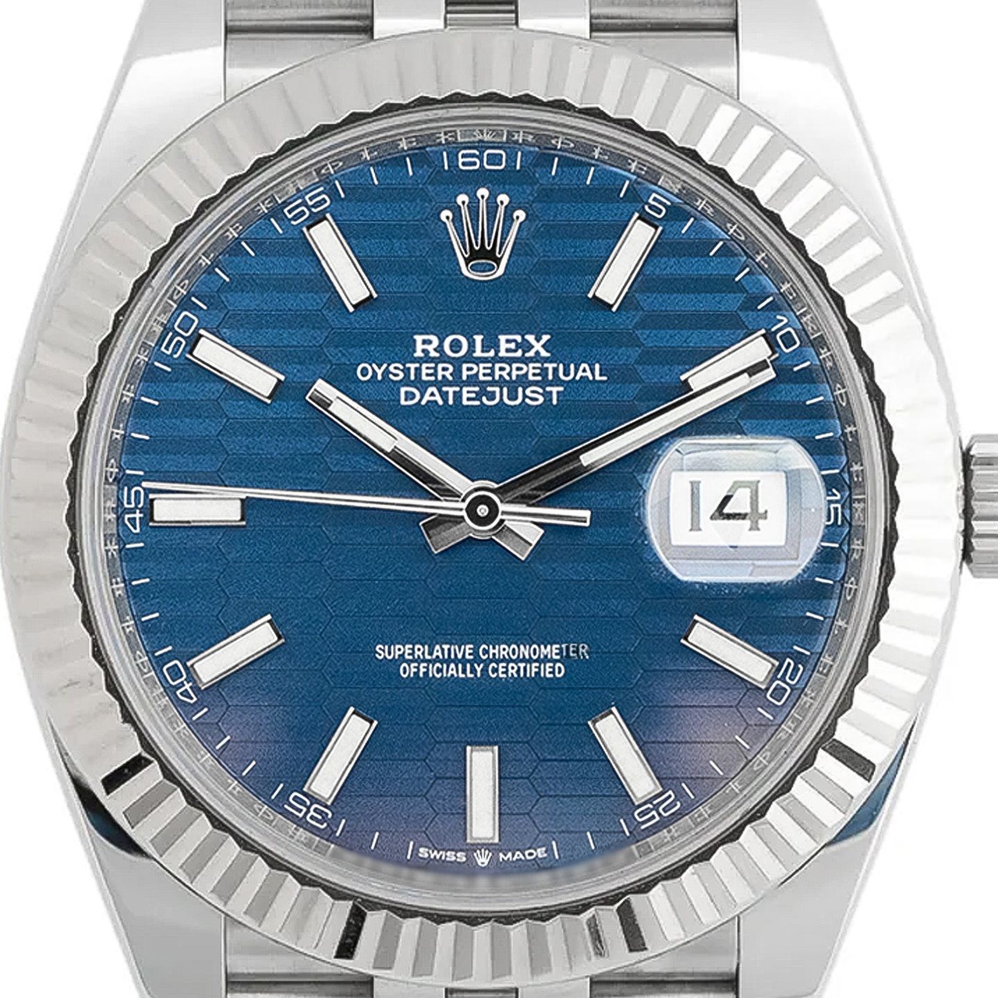 Rolex Datejust 41 126334 (2022) - Blauw wijzerplaat 41mm Staal (2/5)