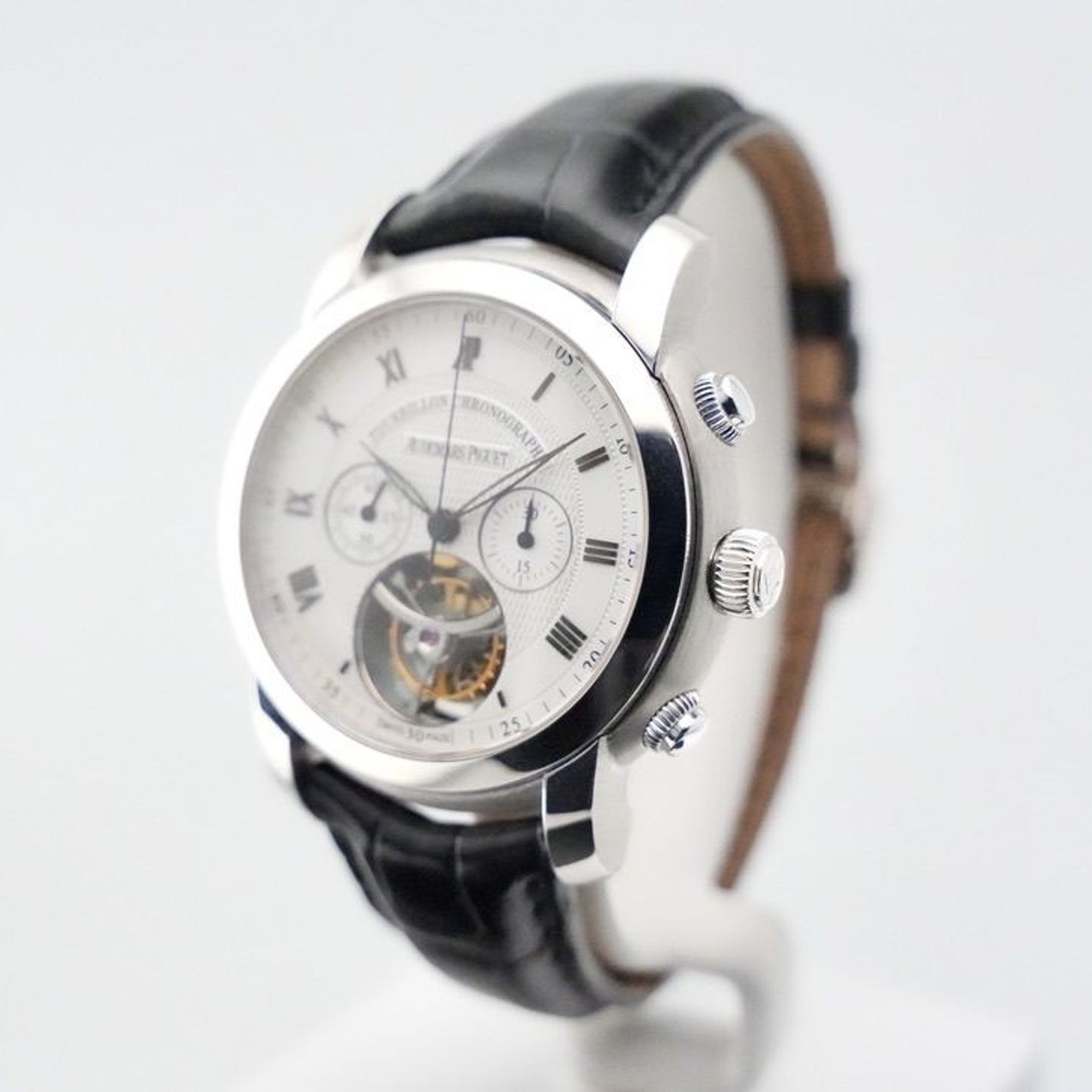 Audemars Piguet Jules Audemars 26010BC.OO.D002CR.01 (2006) - Zilver wijzerplaat 43mm Witgoud (2/8)