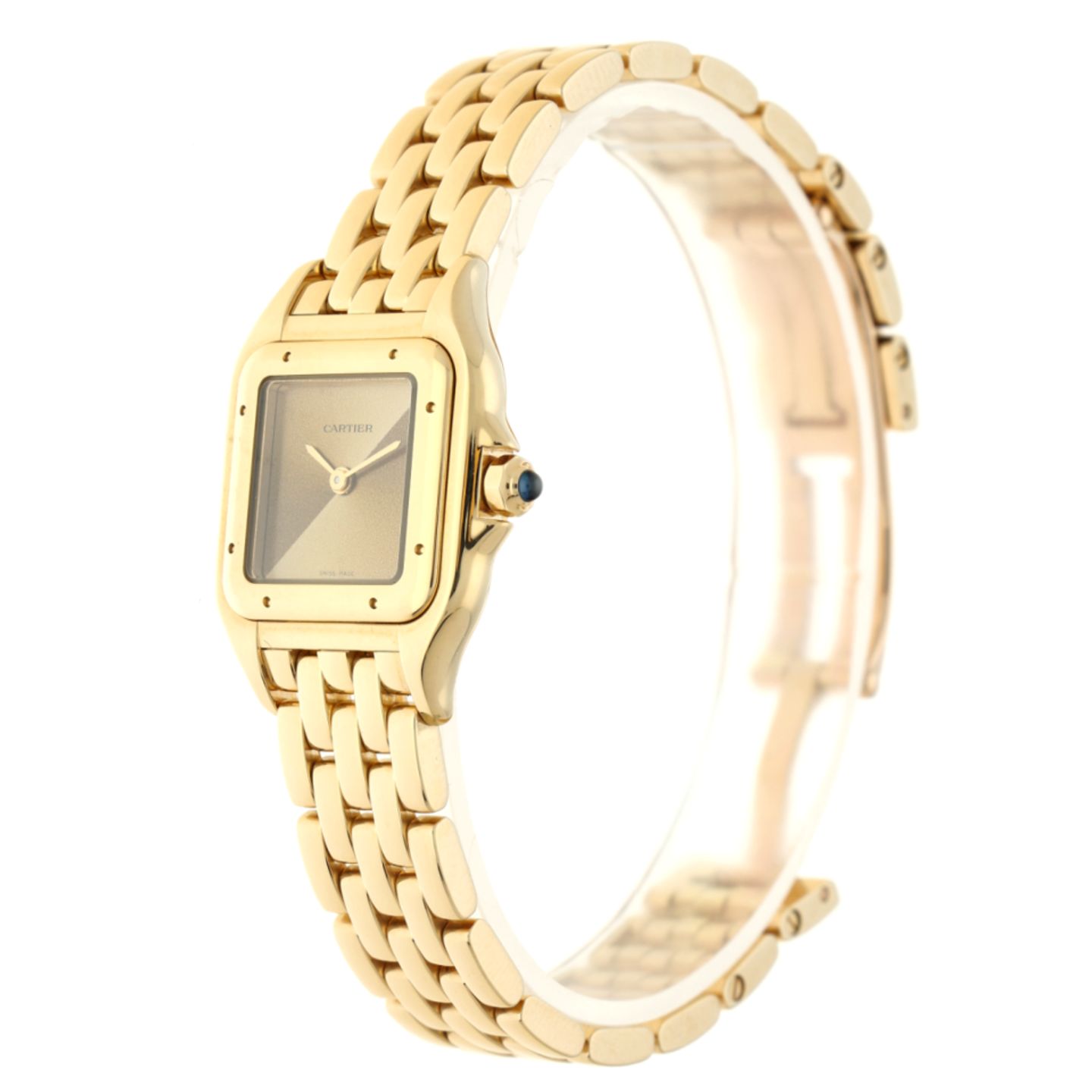 Cartier Panthère 4178 (Unknown (random serial)) - Yellow dial 30 mm Yellow Gold case (2/4)