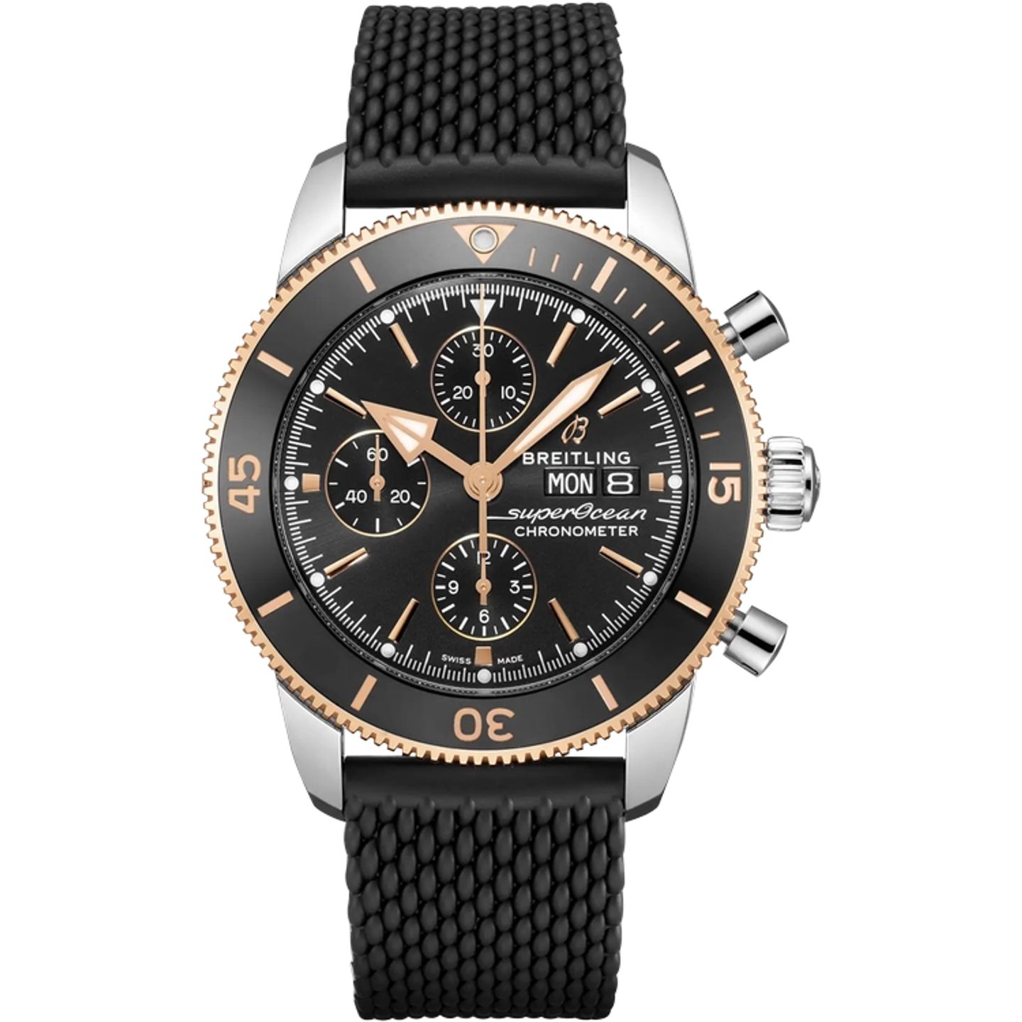 Breitling Superocean Heritage II Chronograph U13313121B1S1 (2026) - Zwart wijzerplaat 44mm Staal (1/1)