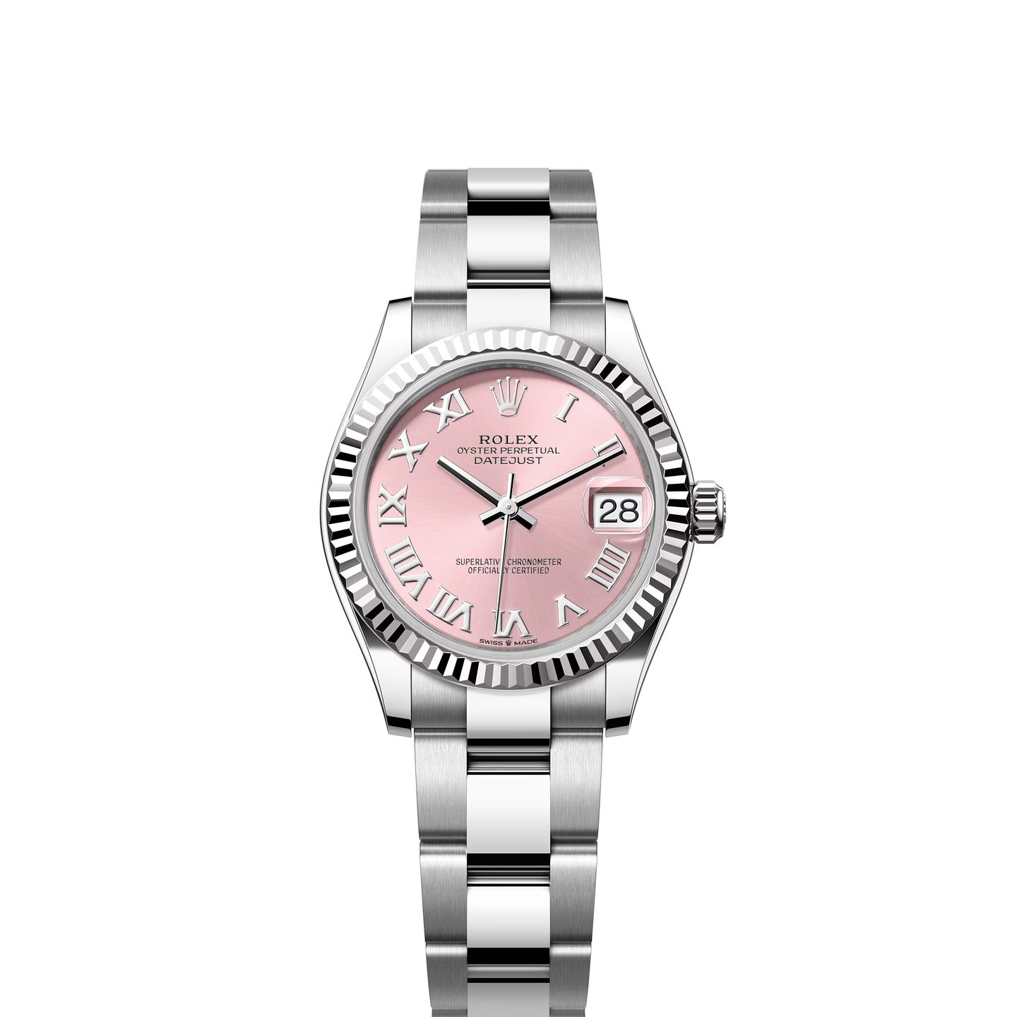 Rolex Datejust 31 278274 (2024) - Roze wijzerplaat 31mm Staal (1/8)