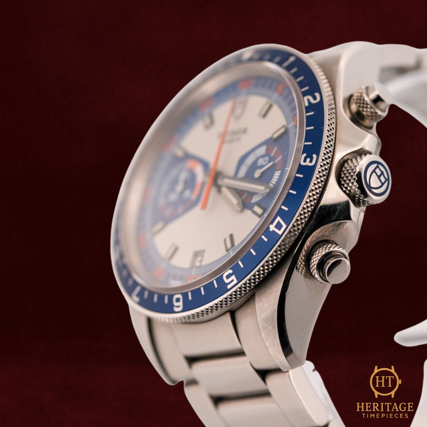 Tudor Heritage Chrono Blue 70330B (2019) - Multi-colour dial 42 mm Steel case (8/8)