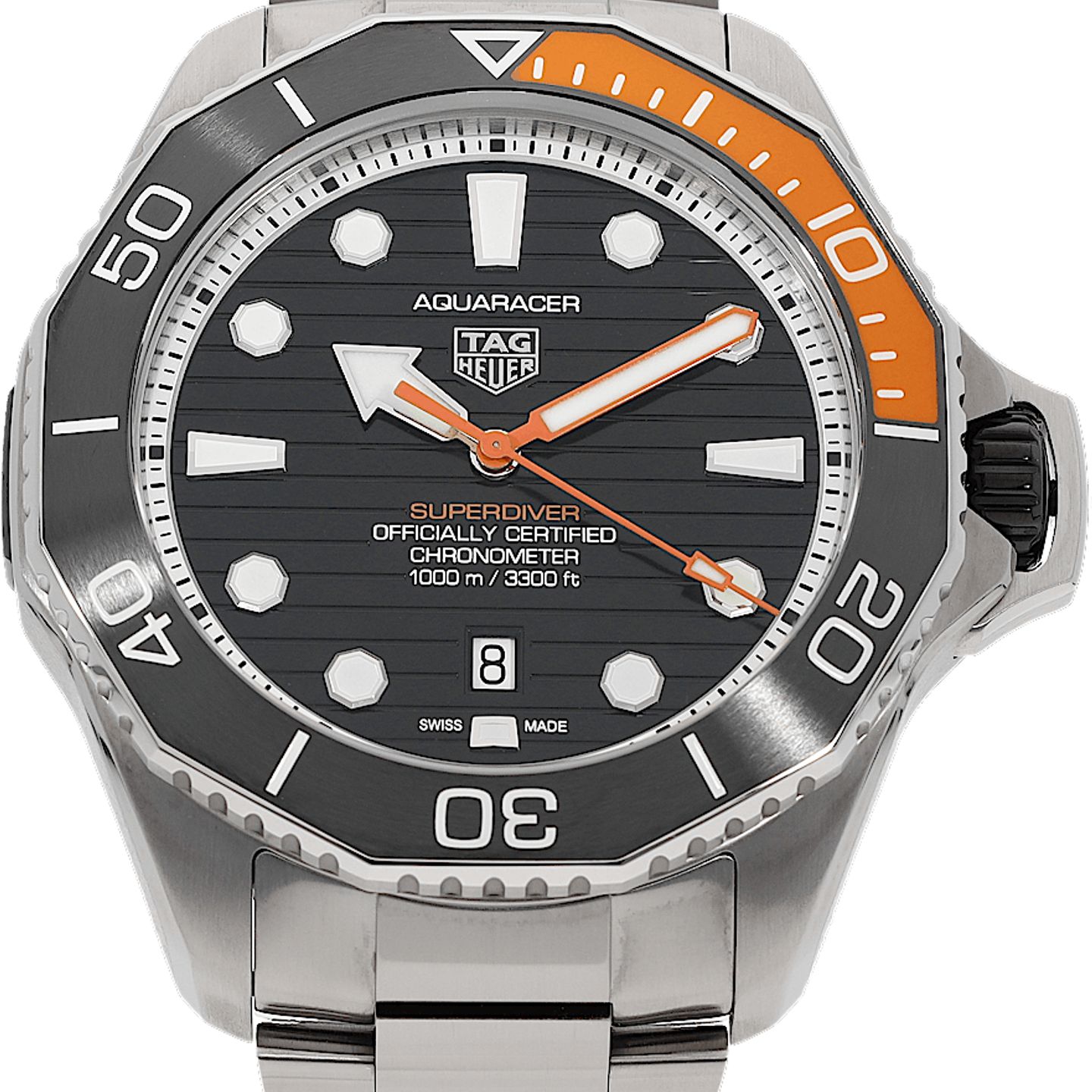 TAG Heuer Aquaracer WBP5A8A.BF0619 (2023) - Black dial 45 mm Titanium case (2/5)