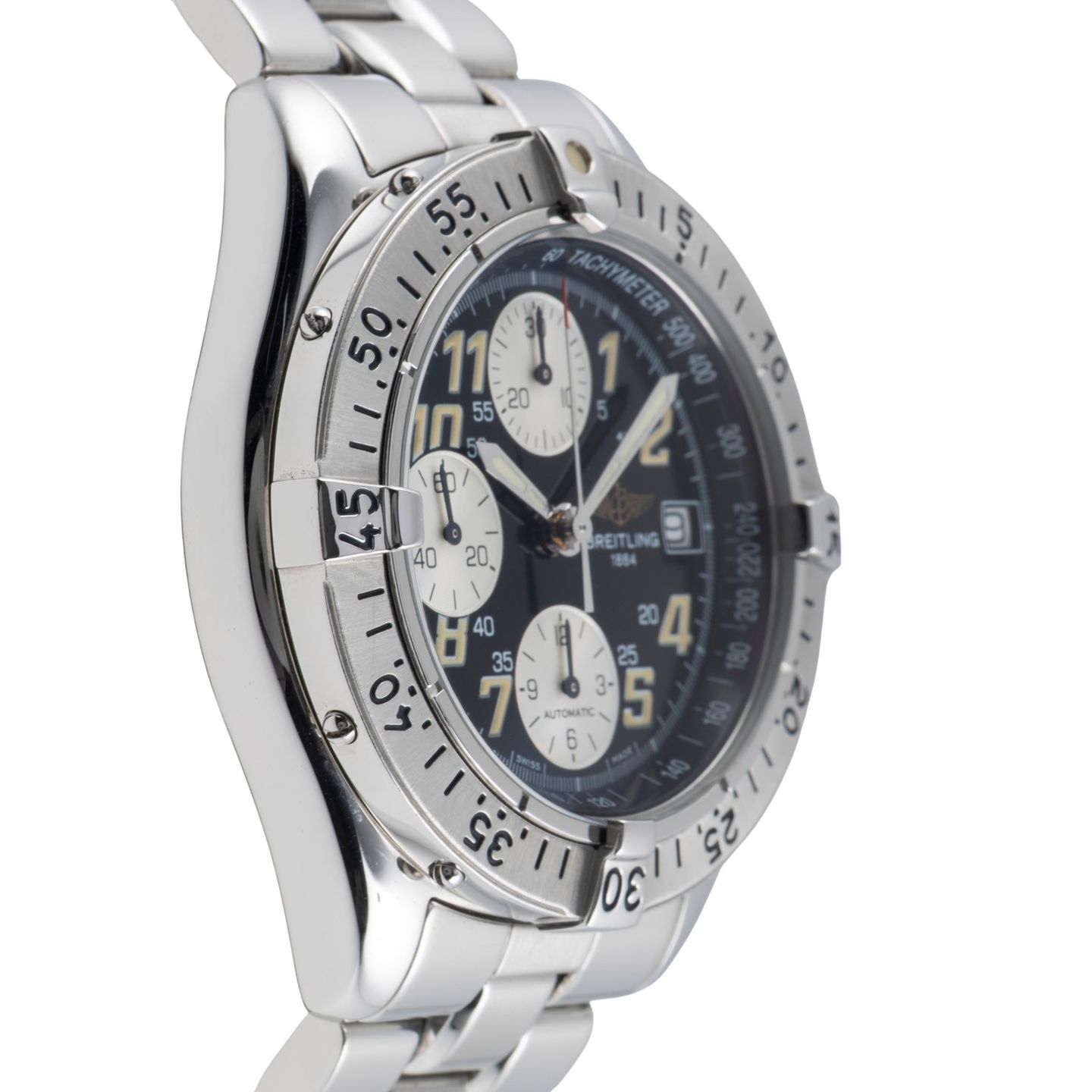 Breitling Colt Chronograph A1303511/B417 (Onbekend (willekeurig serienummer)) - Zwart wijzerplaat 38mm Staal (7/8)