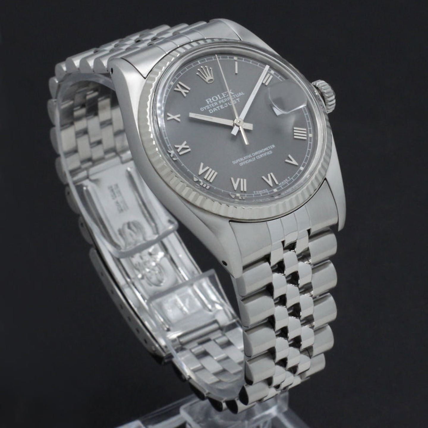Rolex Datejust 36 16014 (1988) - Grey dial 36 mm Steel case (6/7)