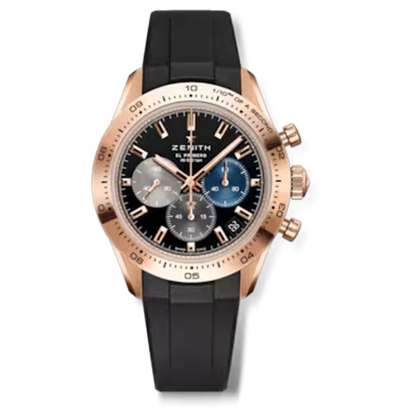 Zenith Chronomaster Sport 18.3101.3600/21.R951 (2026) - Zwart wijzerplaat 41mm Roségoud (1/1)