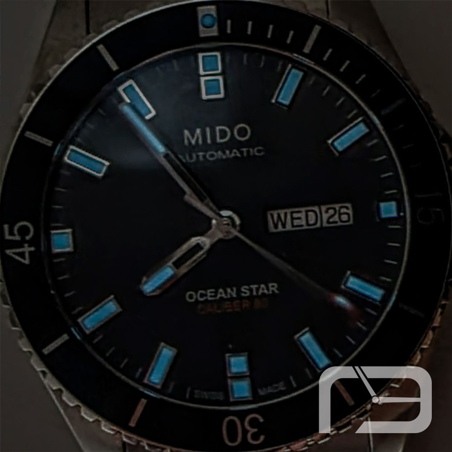 Mido Ocean Star M026.430.11.081.00 (2024) - Blue dial 43 mm Steel case (5/8)