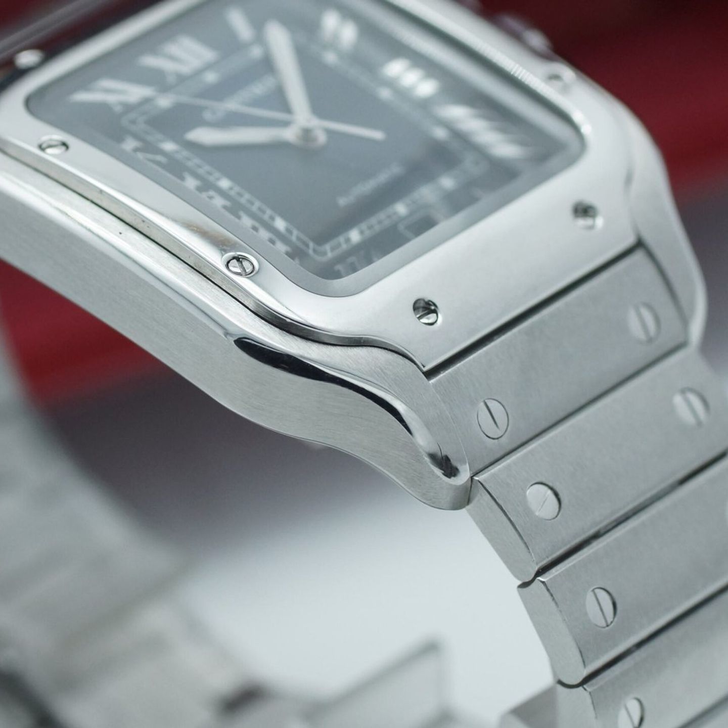 Cartier Santos WSSA0013 (2019) - Blue dial 40 mm Steel case (7/8)