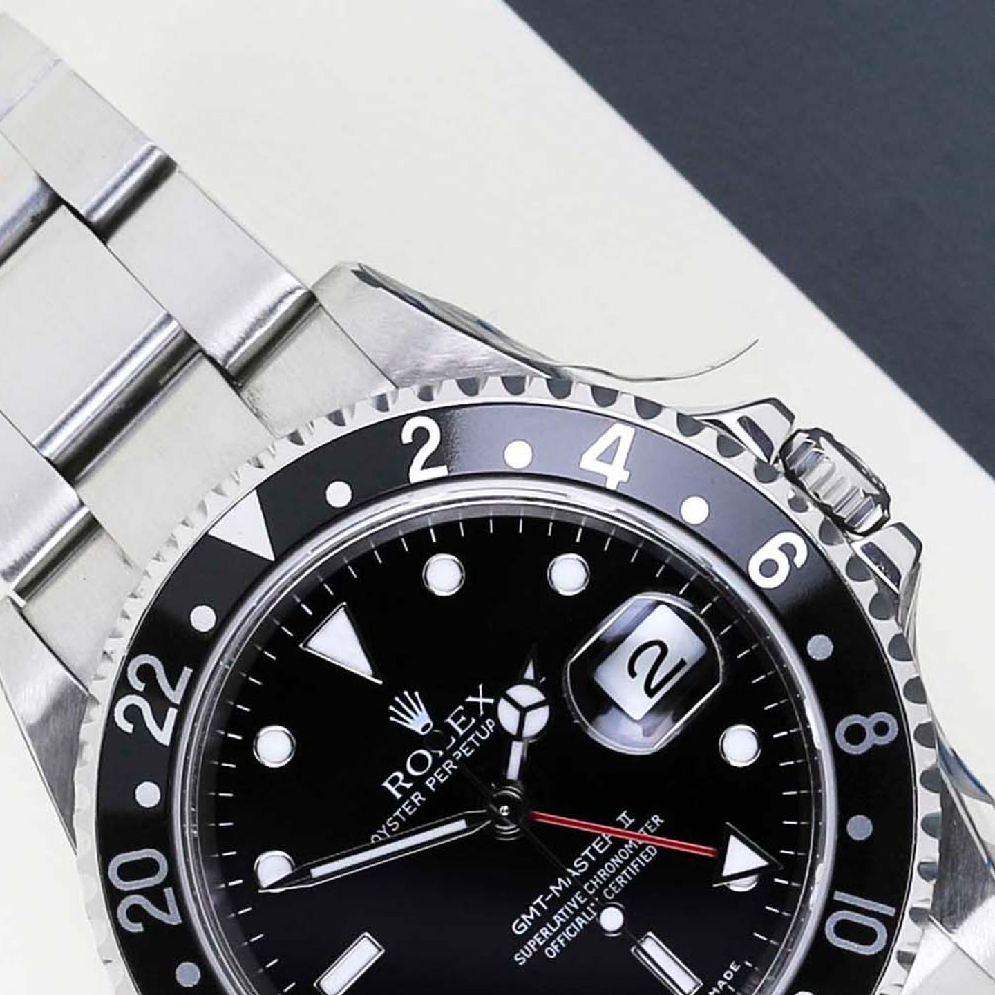 Rolex GMT-Master II 16710 (2004) - 40mm Staal (3/8)