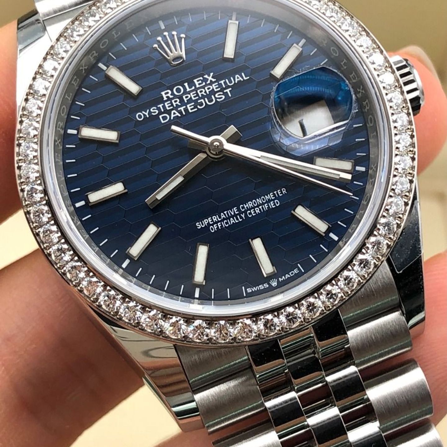 Rolex Datejust 36 126284RBR (2021) - Blue dial 36 mm Steel case (8/8)