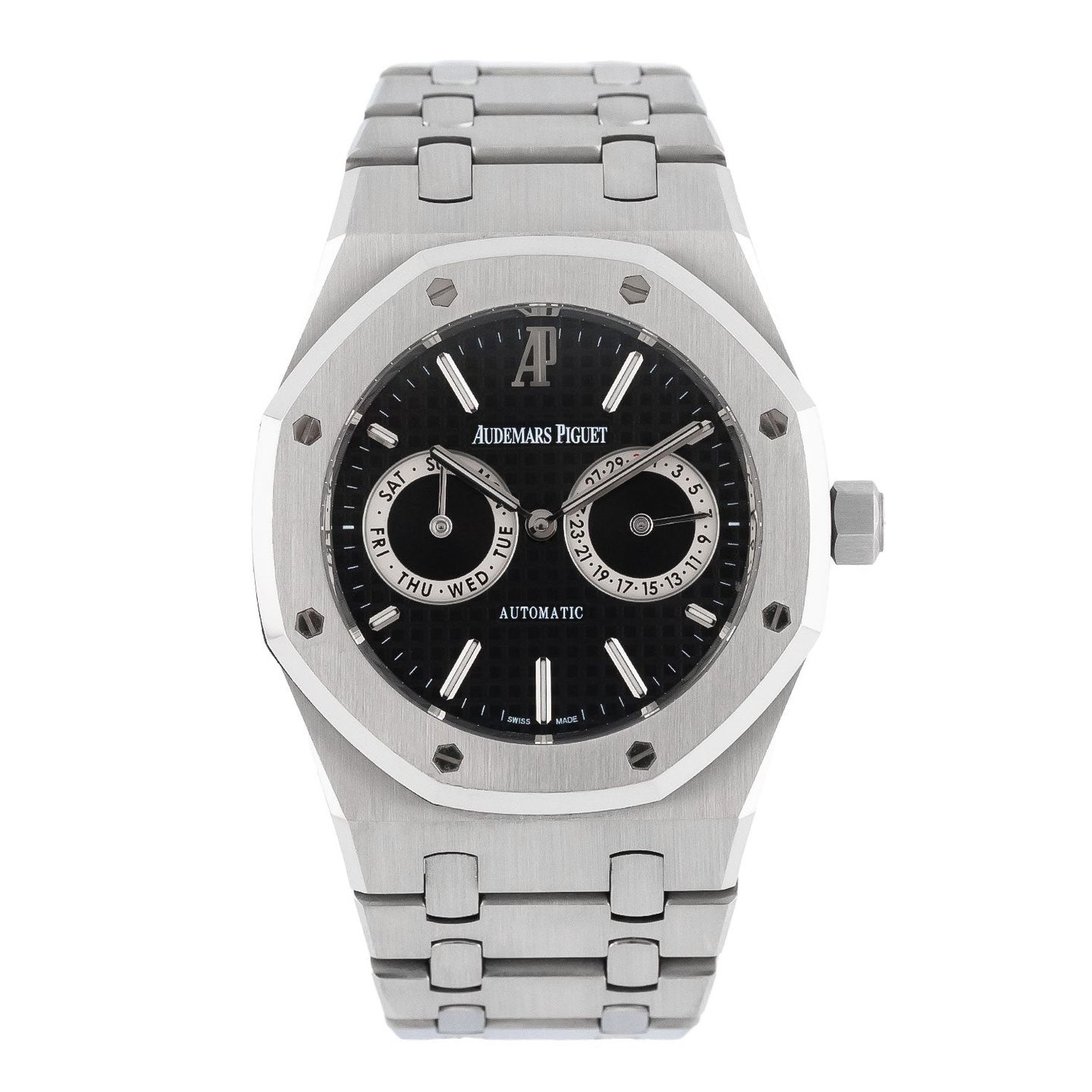 Audemars Piguet Royal Oak Day-Date 26330ST.OO.1220ST.01 (Onbekend (willekeurig serienummer)) - Zwart wijzerplaat 39mm Staal (1/5)