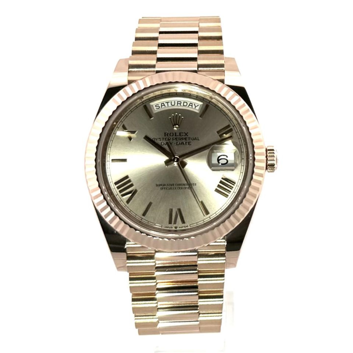 Rolex Day-Date 40 228235 (2021) - Pink dial 40 mm Rose Gold case (2/8)