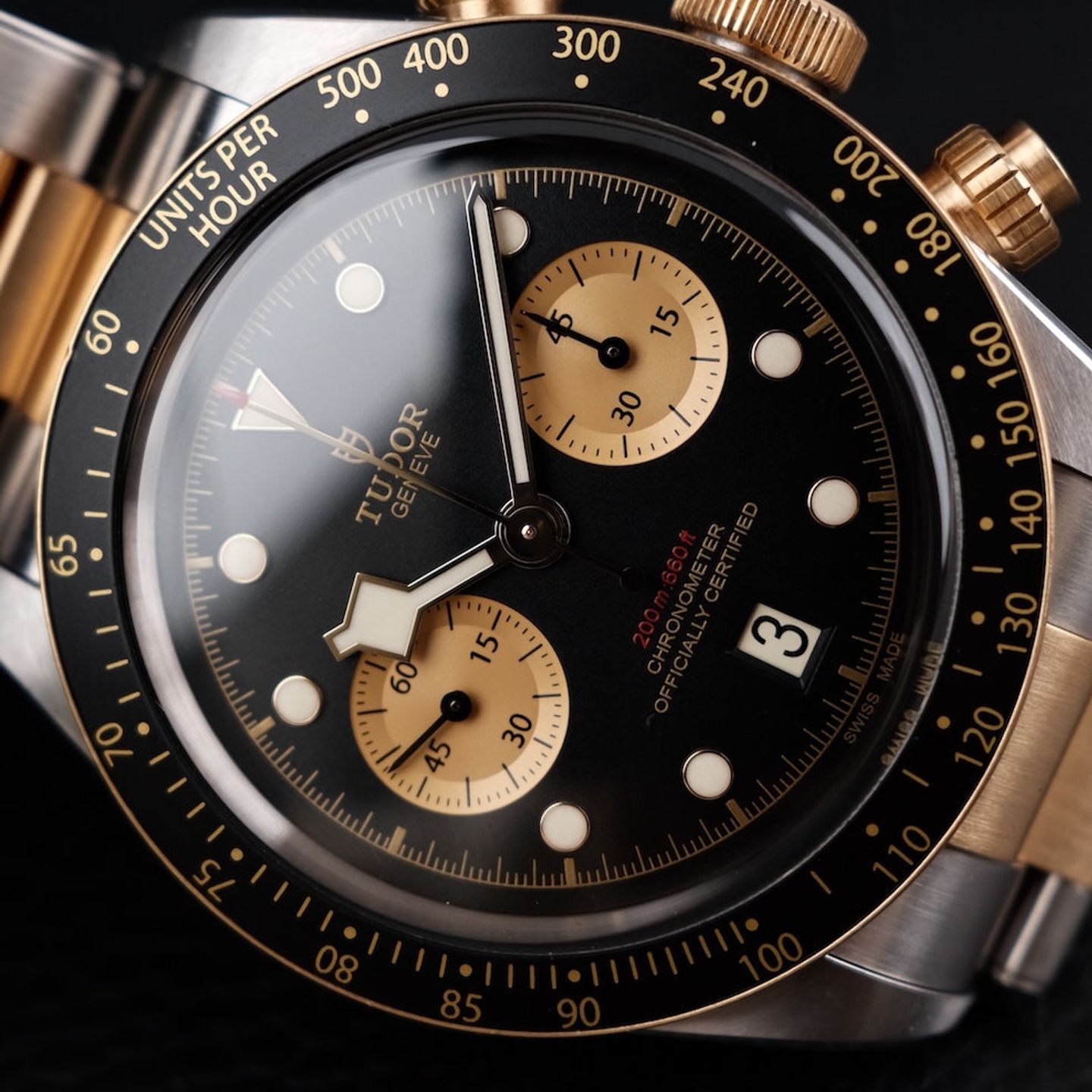 Tudor Black Bay Chrono 79363N (2019) - Zwart wijzerplaat 41mm Staal (2/8)