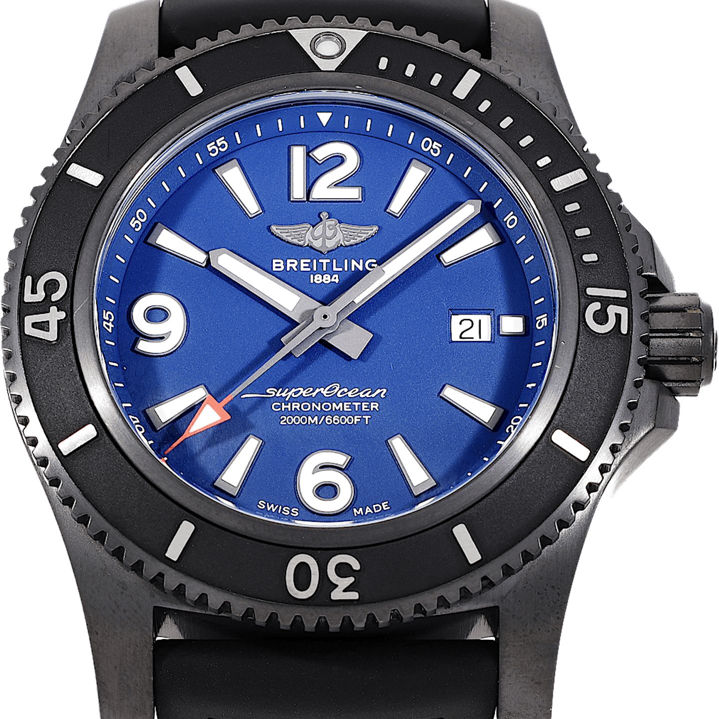 Breitling Superocean M17368D71C1S1 (Unknown (random serial)) - Blue dial 46 mm Steel case (1/5)
