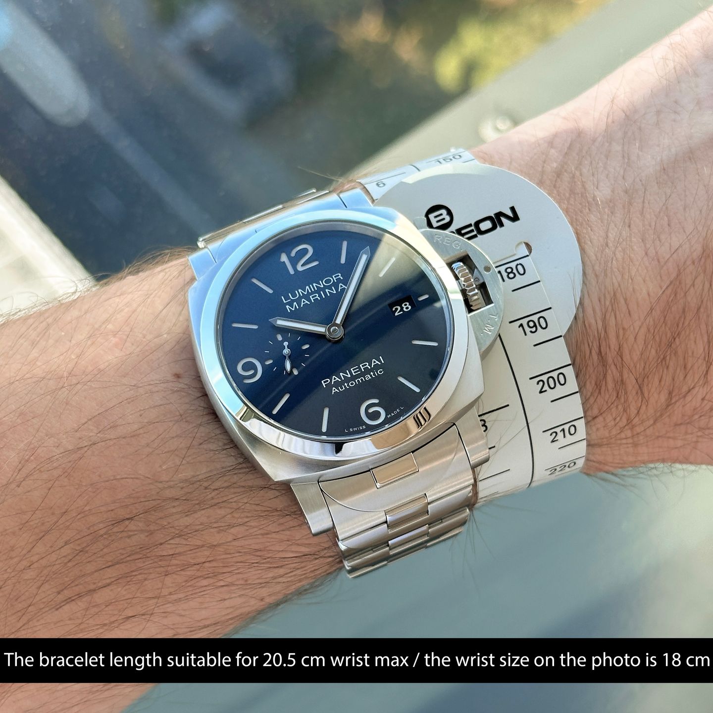 Panerai Luminor Marina PAM01316 (2022) - Blauw wijzerplaat 44mm Staal (2/8)