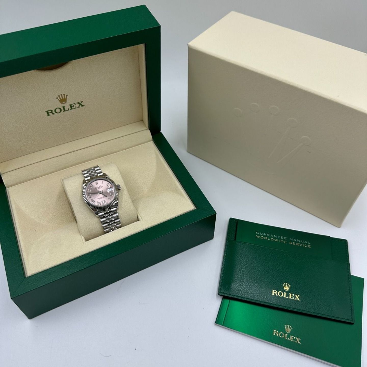 Rolex Datejust 31 278274 (2024) - Roze wijzerplaat 31mm Staal (2/8)