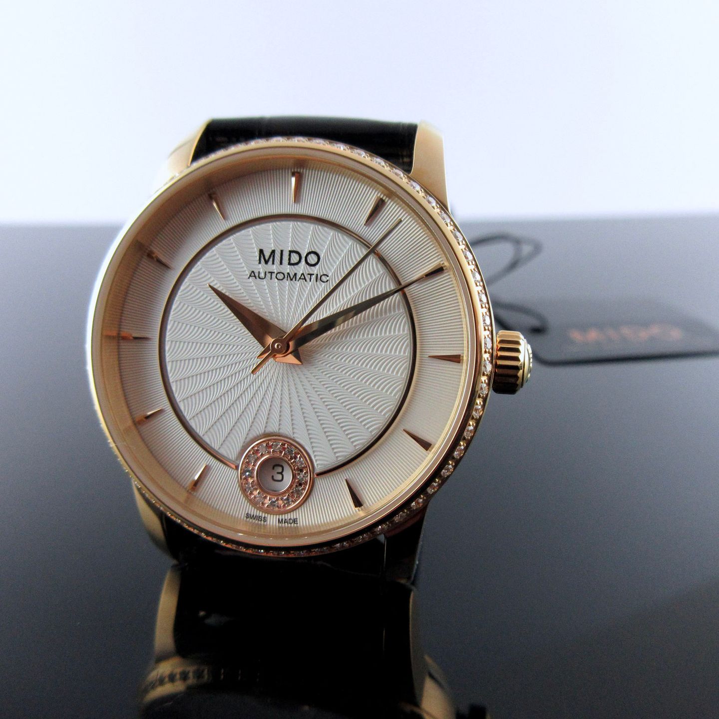 Mido Baroncelli II M007.207.66.036.26 (2024) - Zilver wijzerplaat 33mm Staal (1/8)