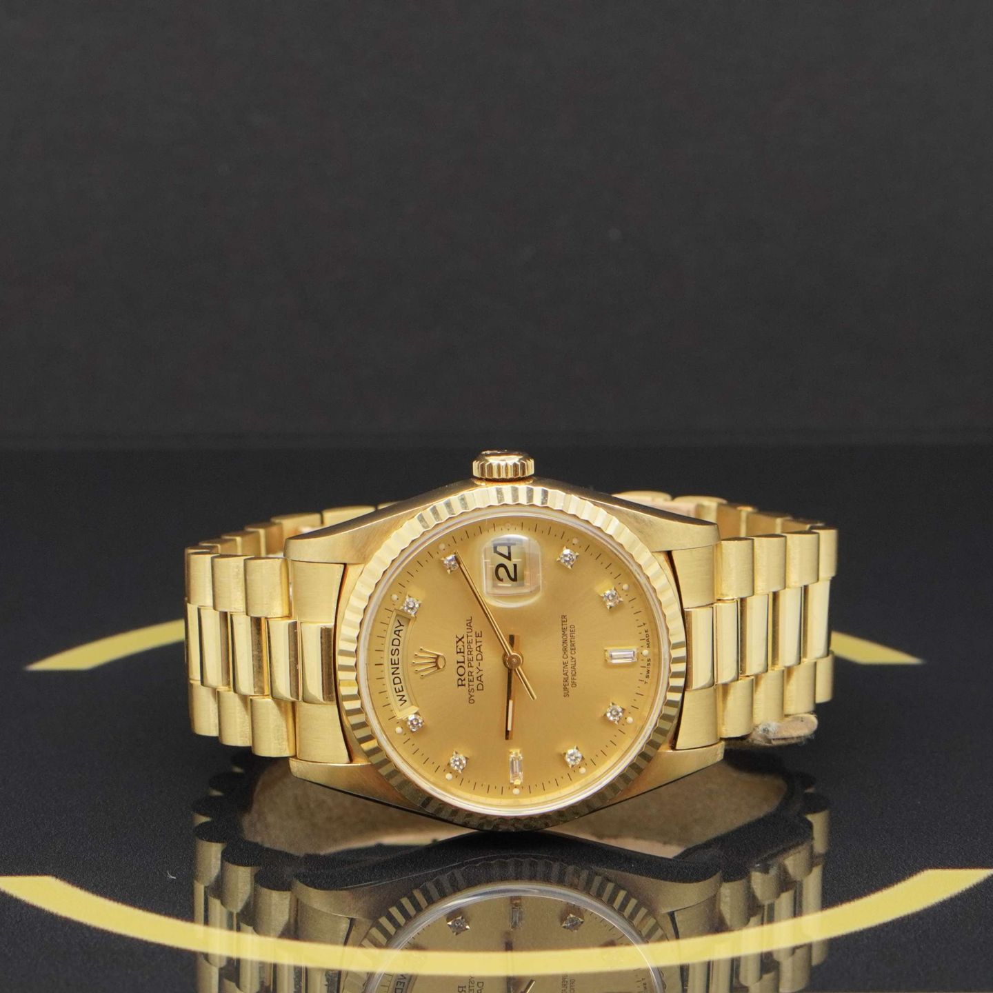 Rolex Day-Date 36 18238 (1995) - Gold dial 36 mm Yellow Gold case (4/7)