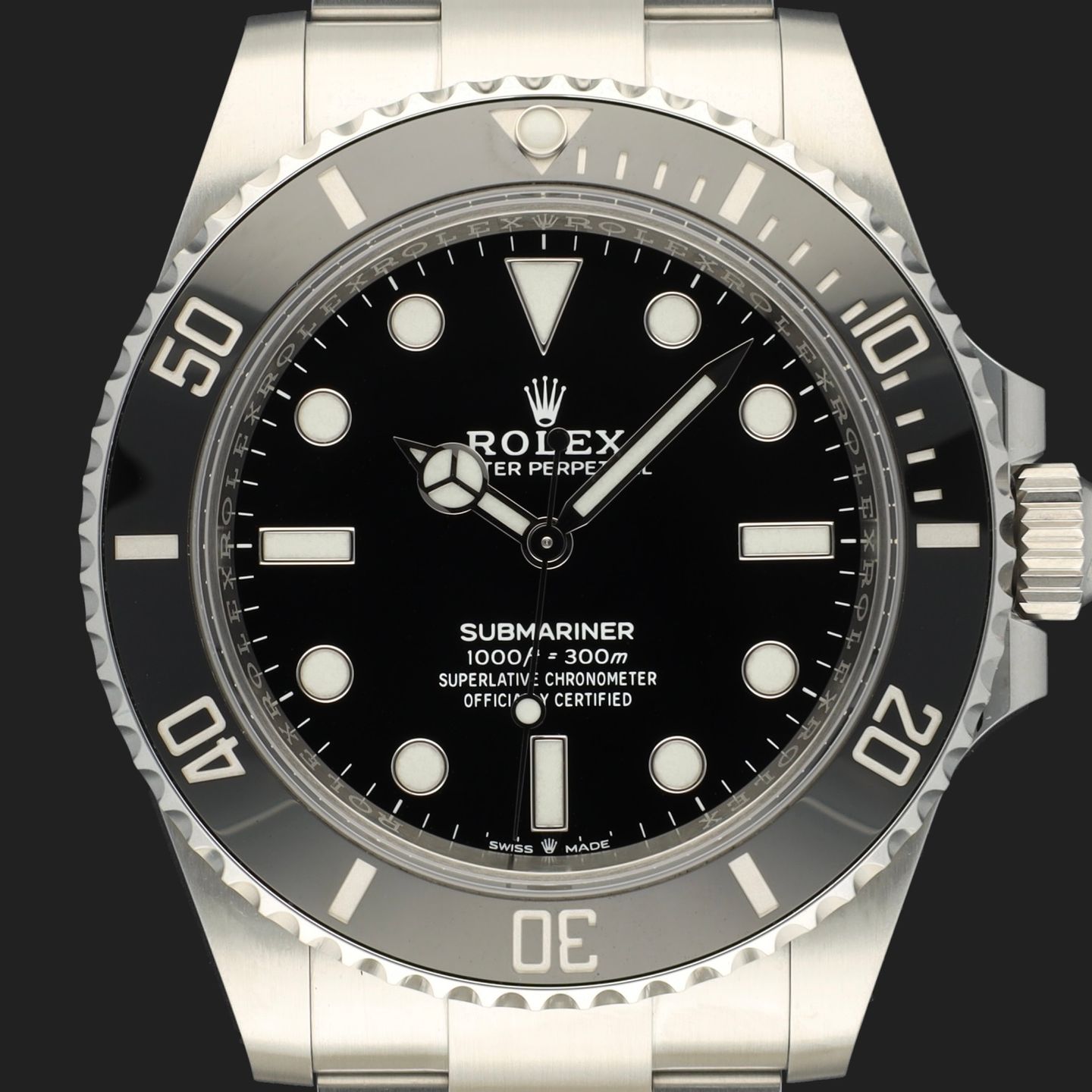 Rolex Submariner No Date 124060 (2021) - Zwart wijzerplaat 41mm Staal (2/8)