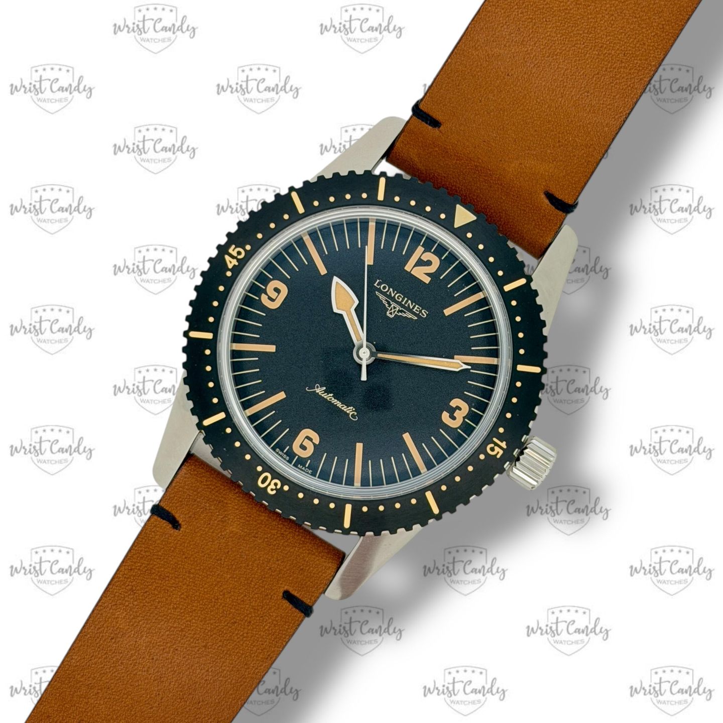 Longines Skin Diver L2.822.4.56.2 (2024) - Zwart wijzerplaat 42mm Staal (5/8)