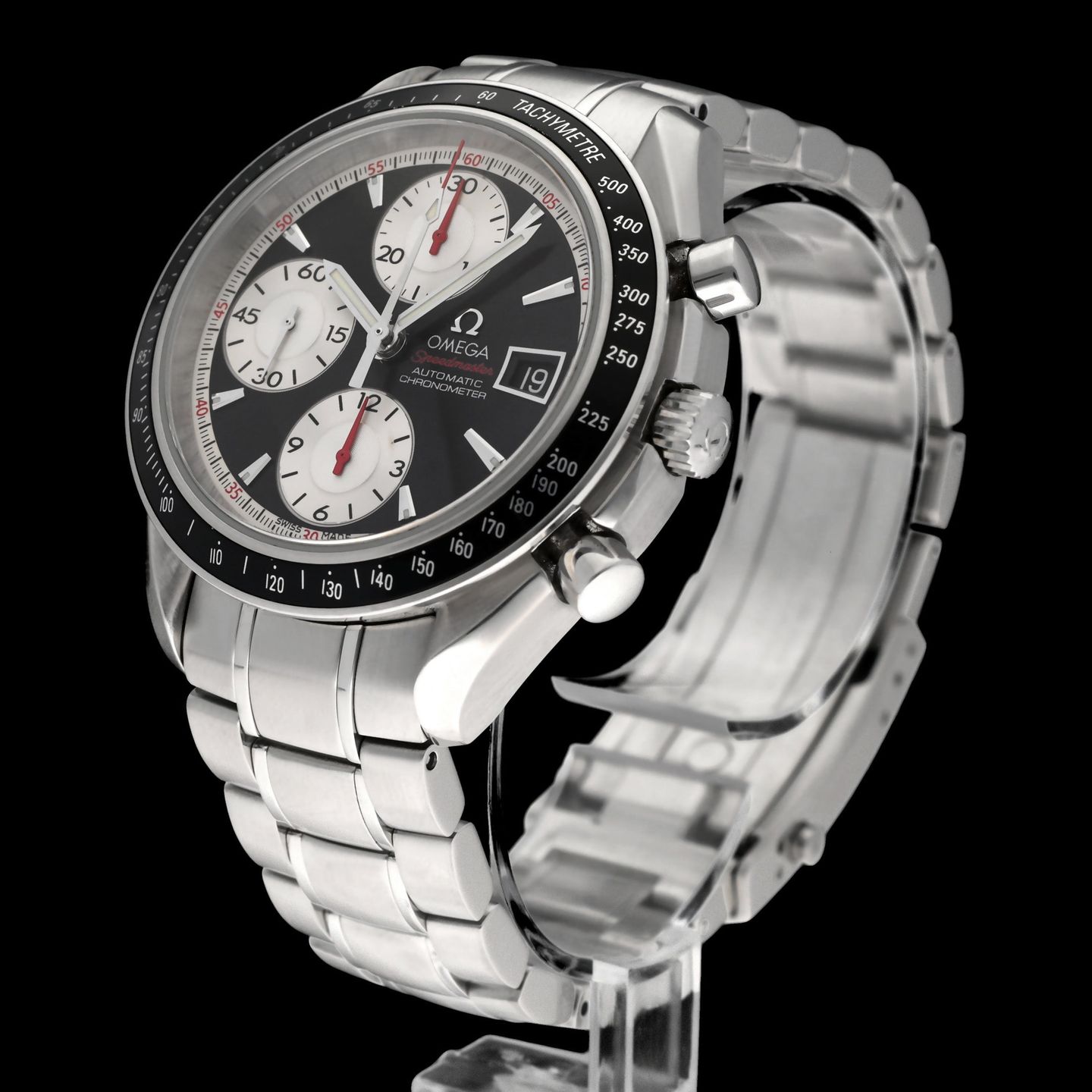 Omega Speedmaster Date 3210.51.00 (2008) - Black dial 40 mm Steel case (5/8)