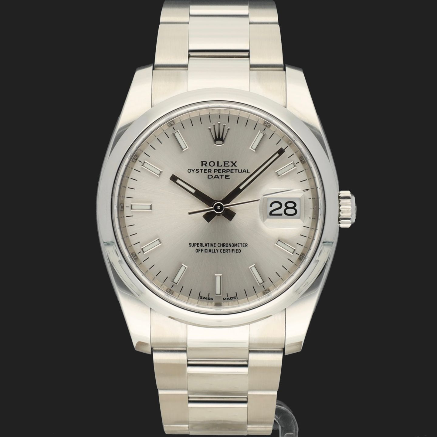 Rolex Oyster Perpetual Date 115200 (2021) - 34mm Staal (3/4)