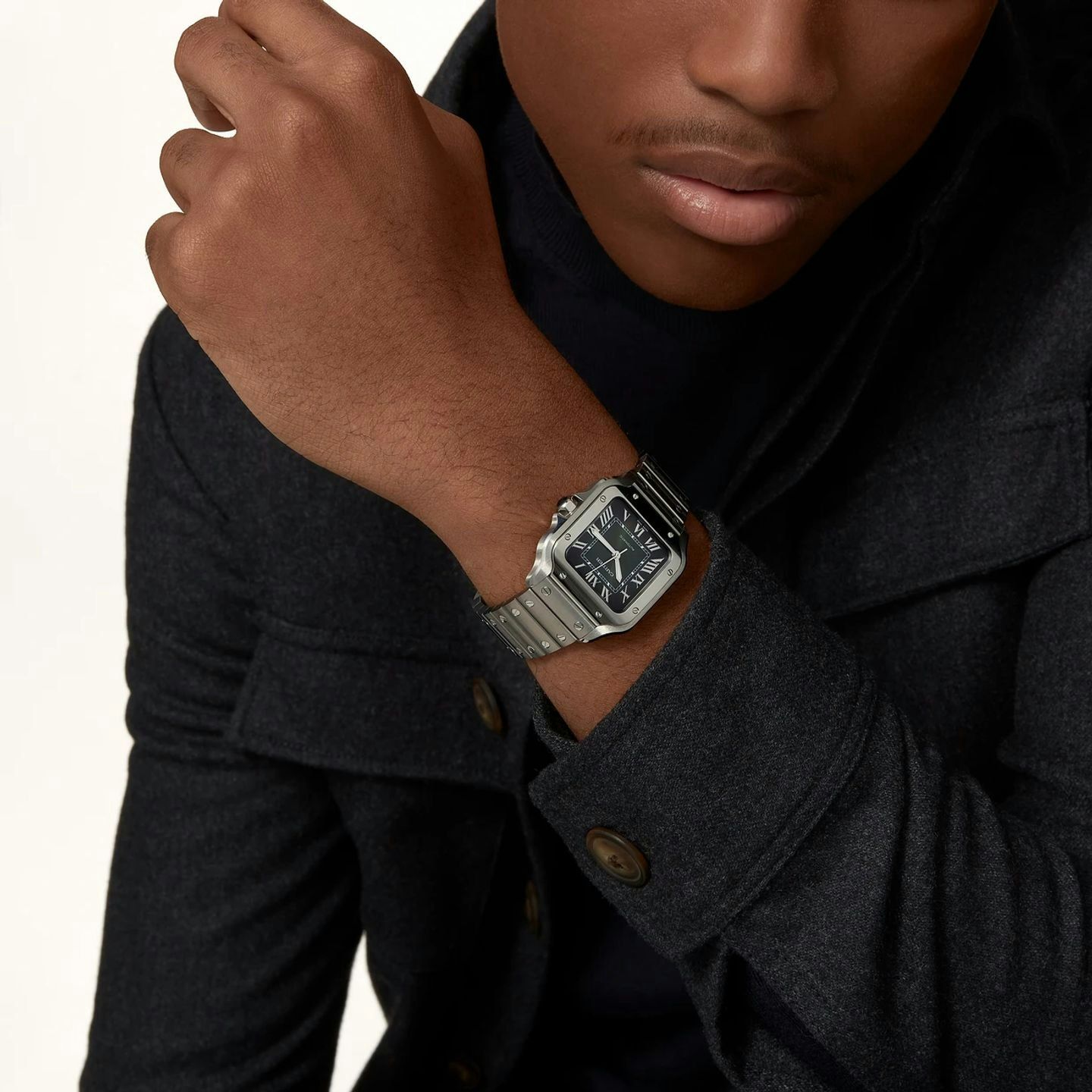 Cartier Santos WSSA0061 (Onbekend (willekeurig serienummer)) - 35mm Staal (2/6)
