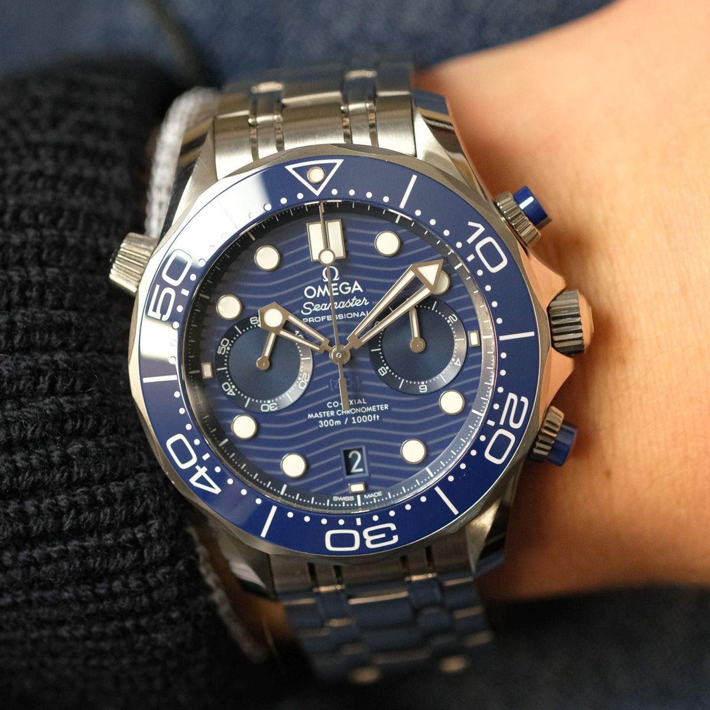 Omega Seamaster Diver 300 M 210.30.44.51.03.001 (2023) - Blue dial 44 mm Steel case (1/8)